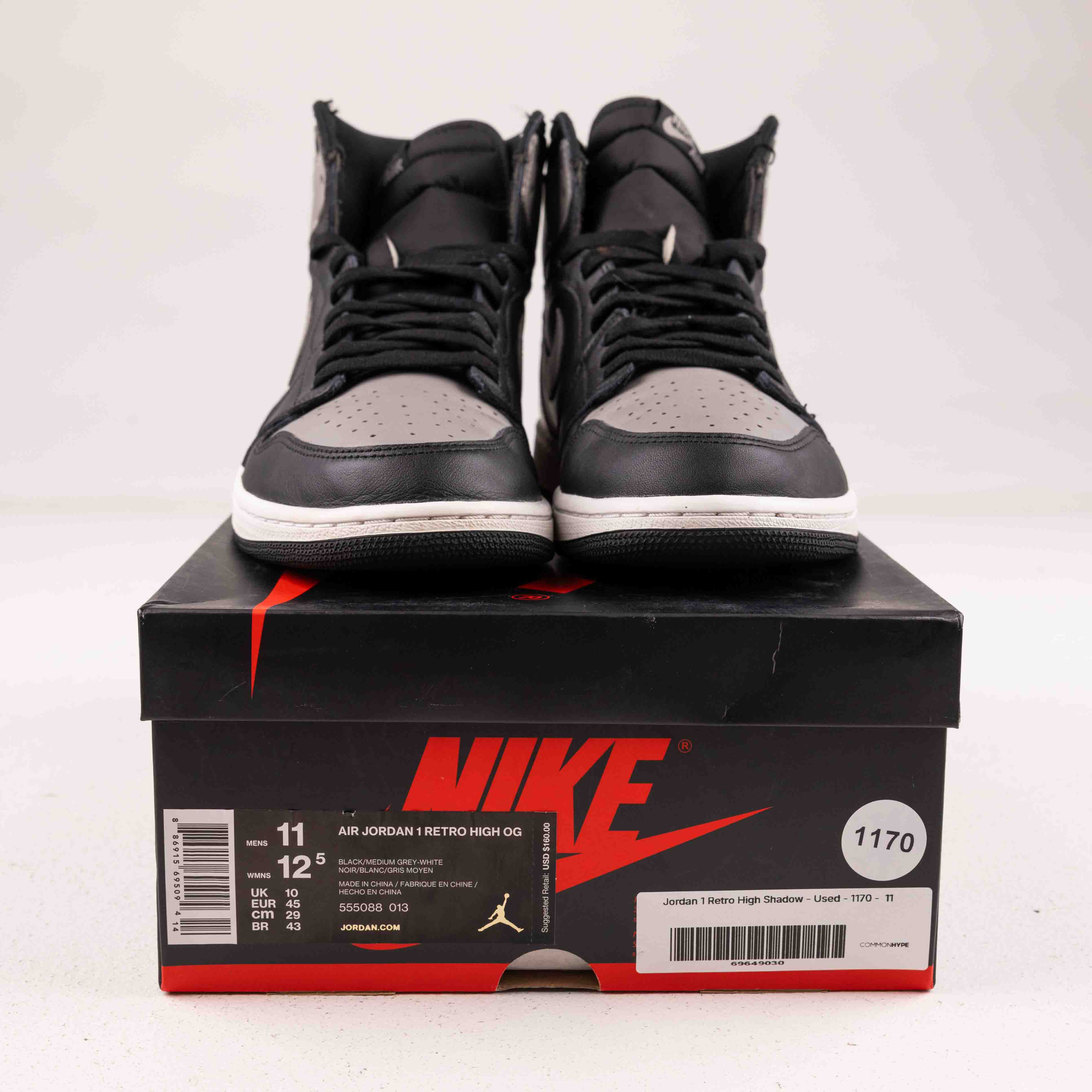 Jordan 1 Retro High Shadow - Used - 1170 - Common Hype