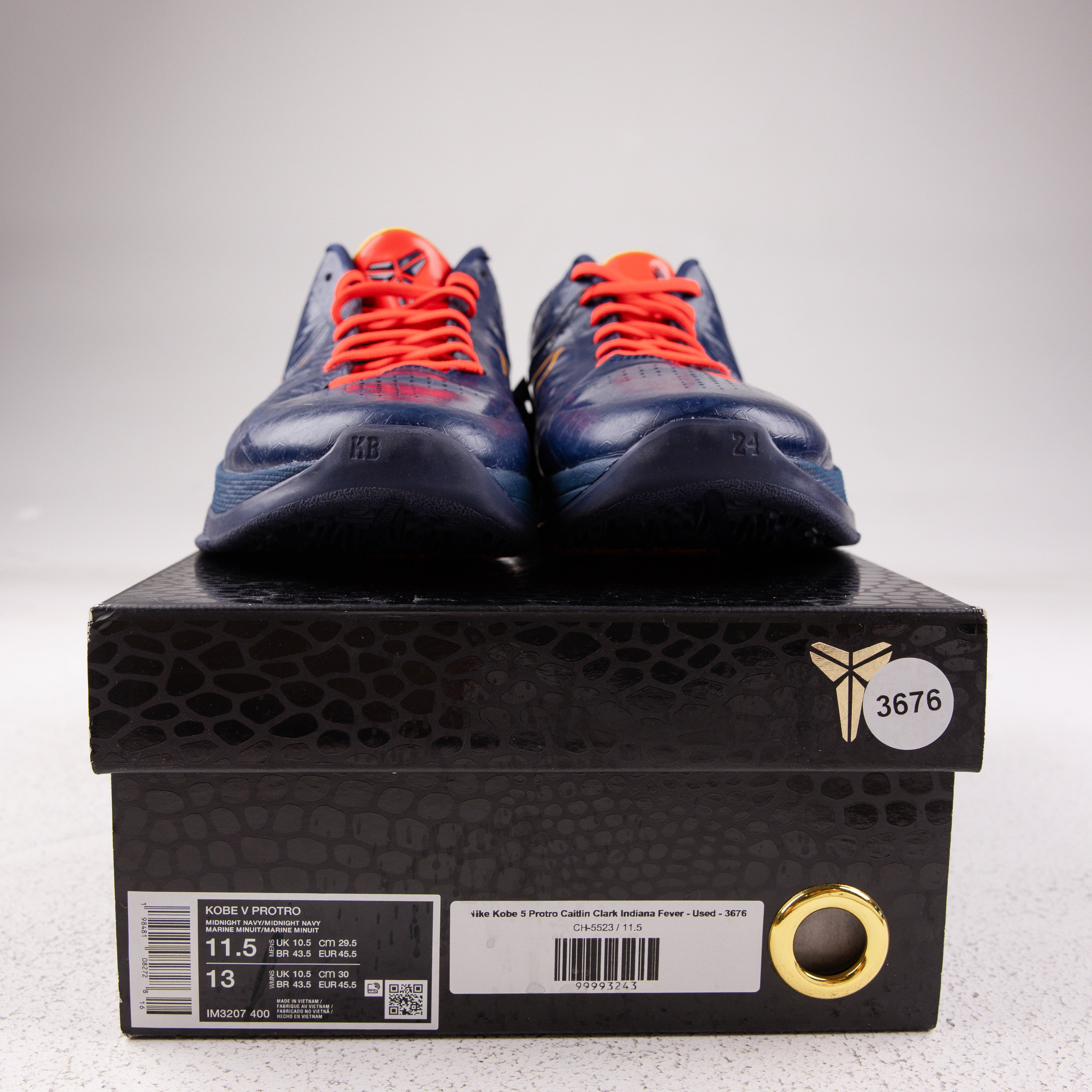 Nike Kobe 5 Protro Caitlin Clark Indiana Fever - Used - 3676