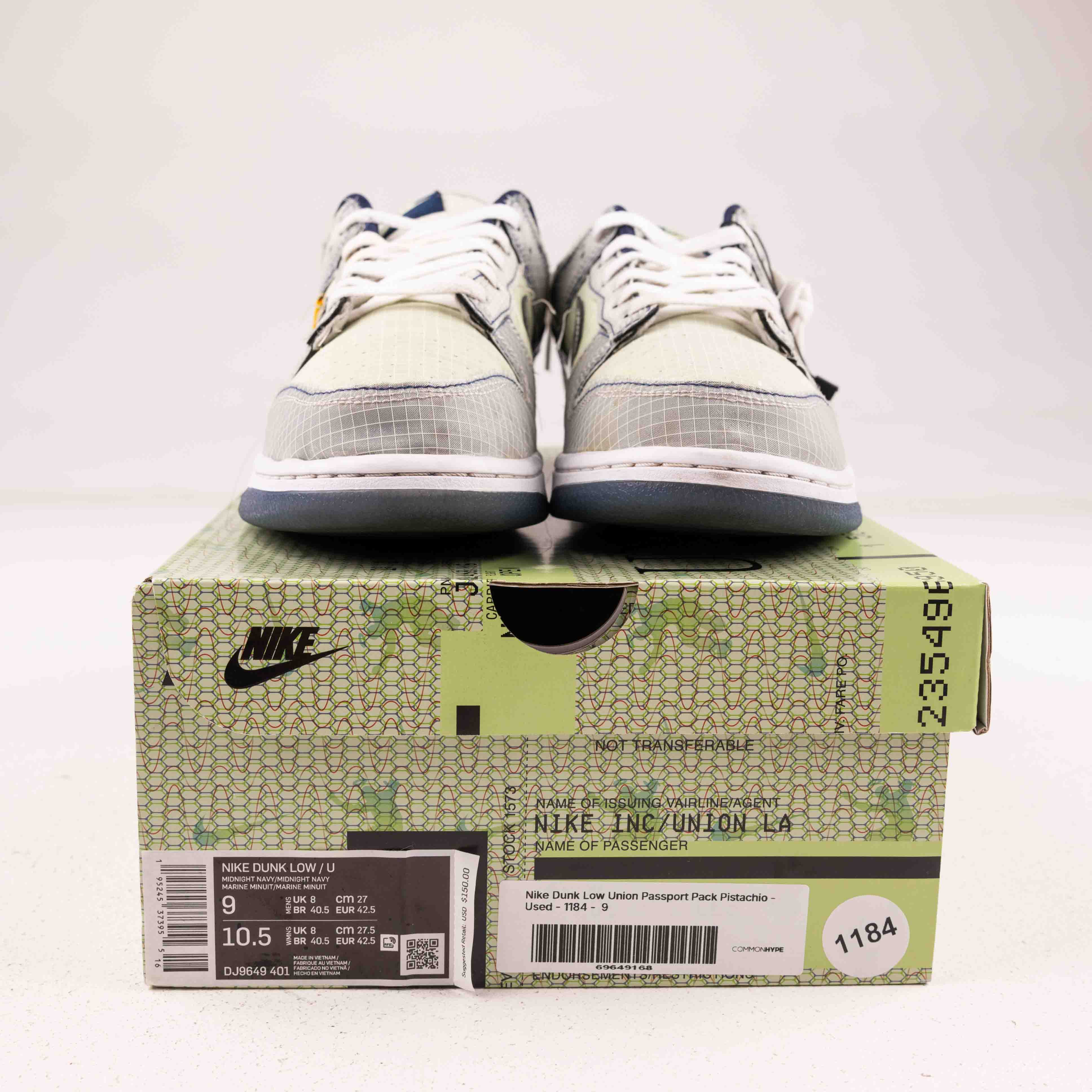 Nike Dunk Low Union Passport Pack Pistachio - Used - 1184 - Common Hype