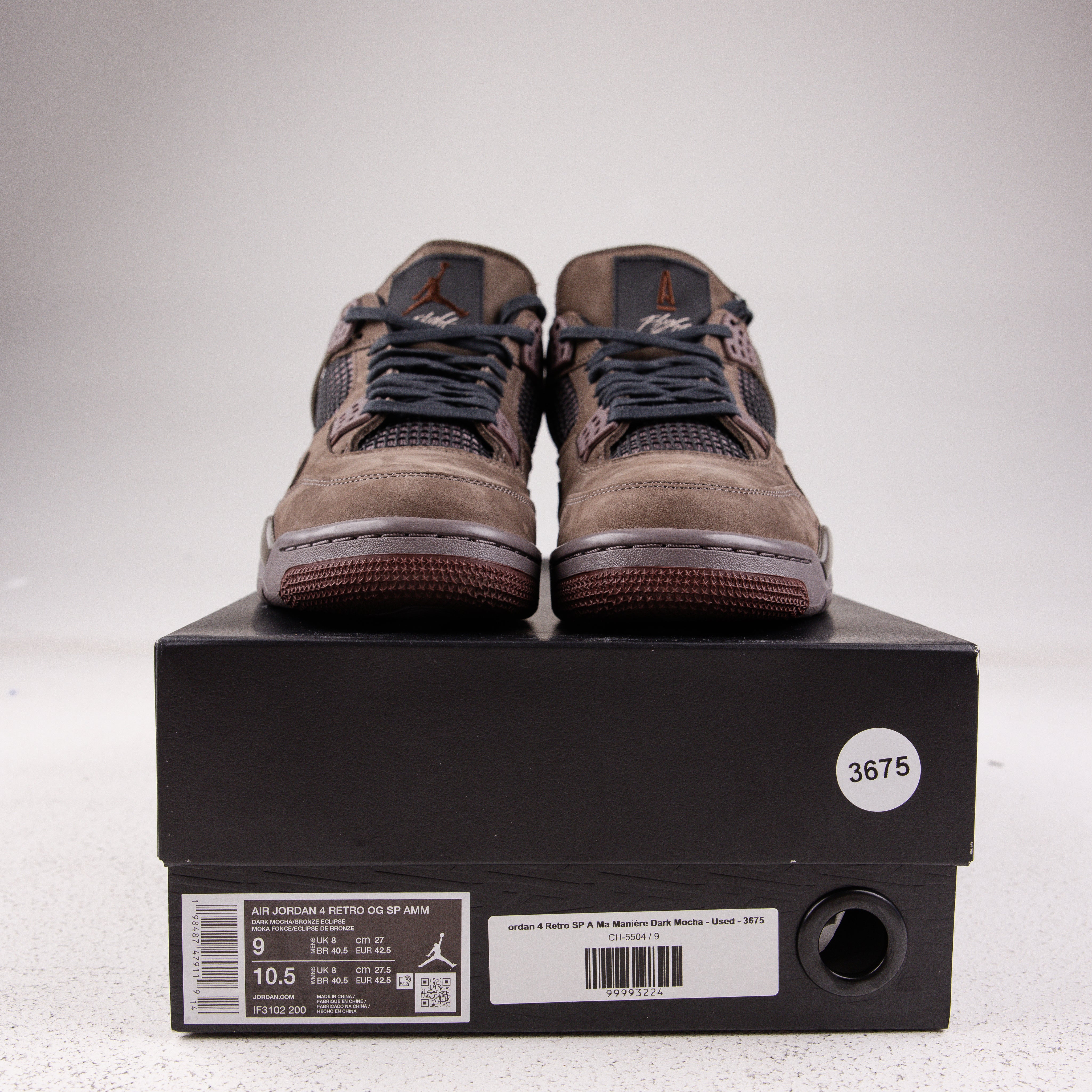 Jordan 4 Retro SP A Ma Maniére Dark Mocha - Used - 3675