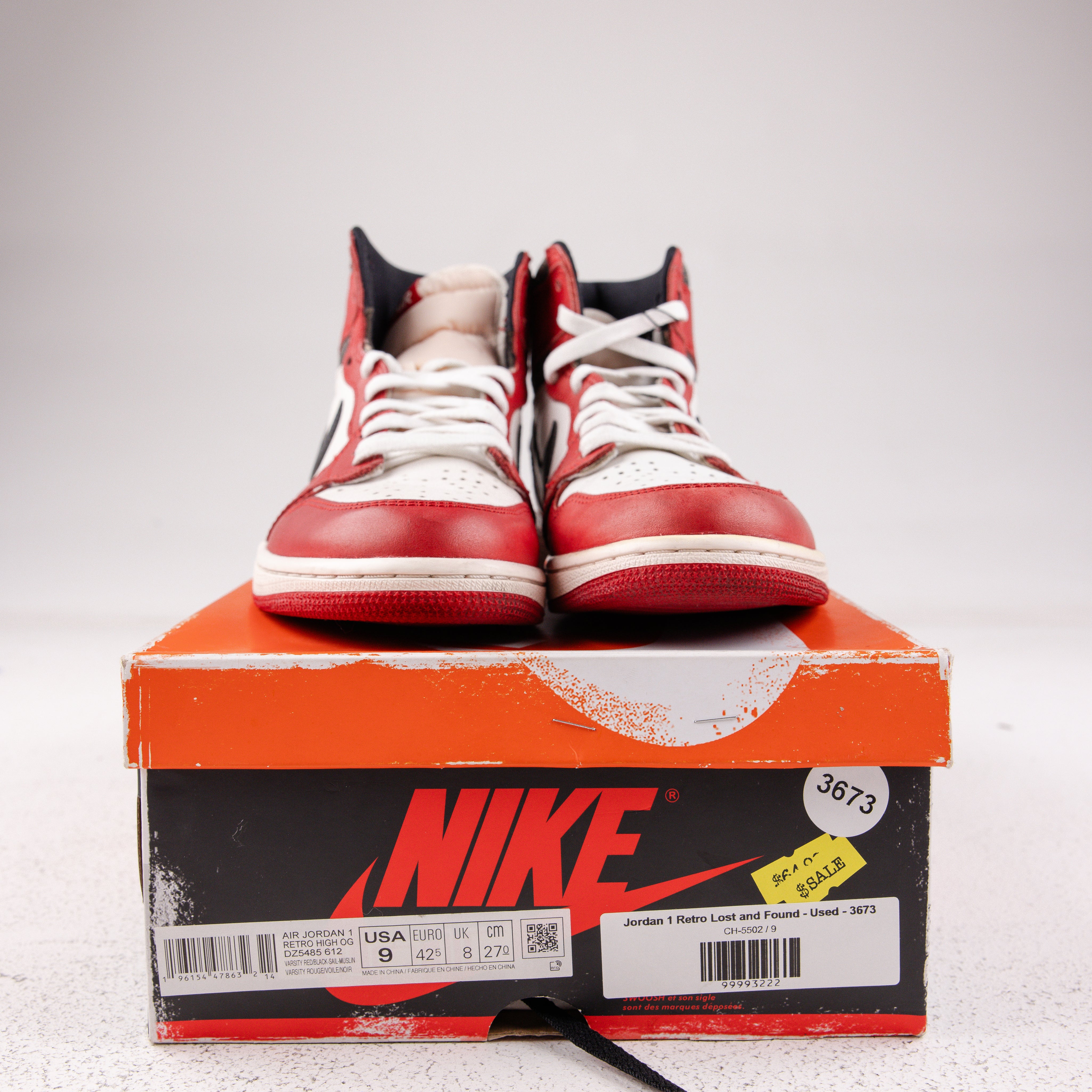 Jordan 1 Retro Lost and Found - Used - 3673