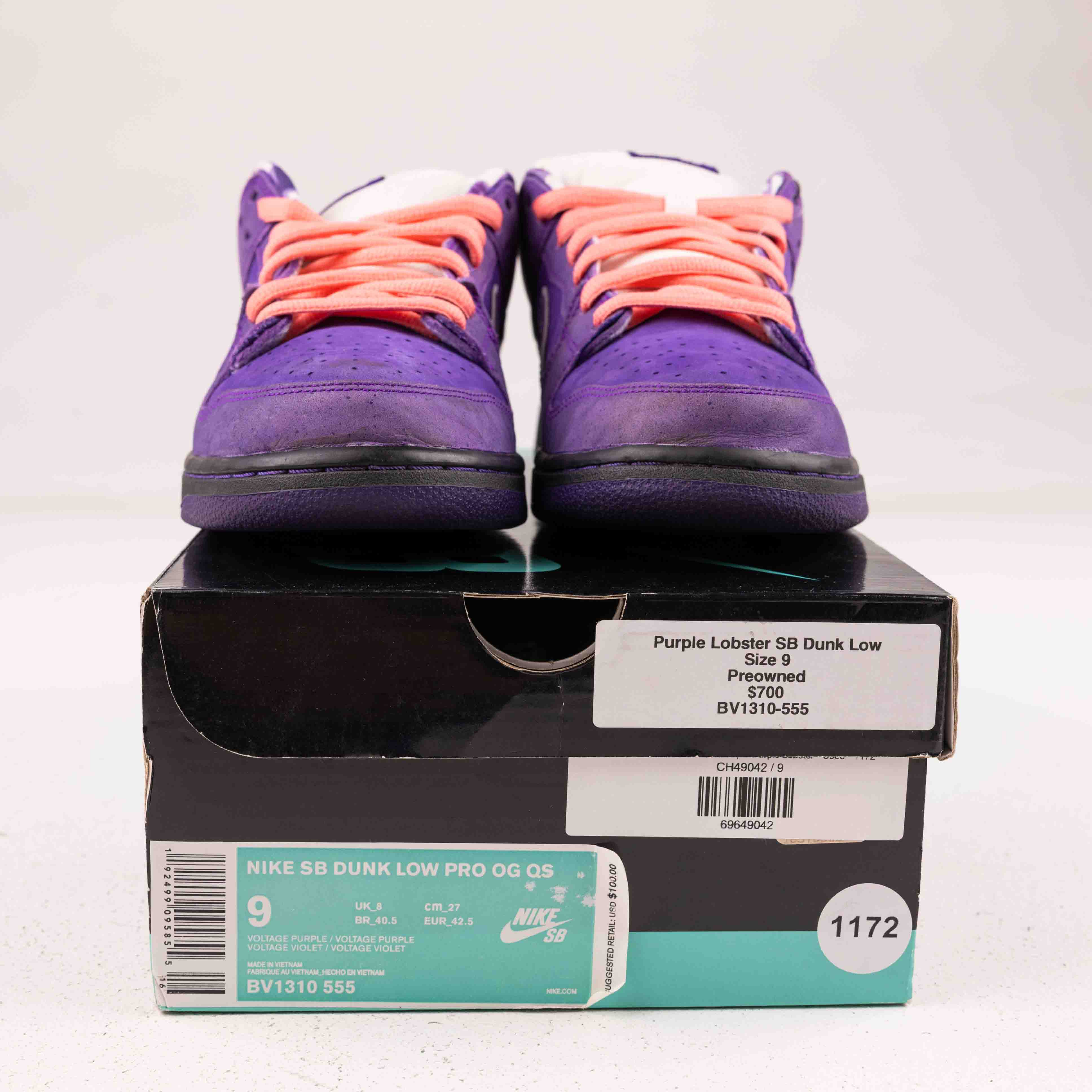 Nike SB Dunk Low Concepts Purple Lobster - Used - 1172 - Common Hype