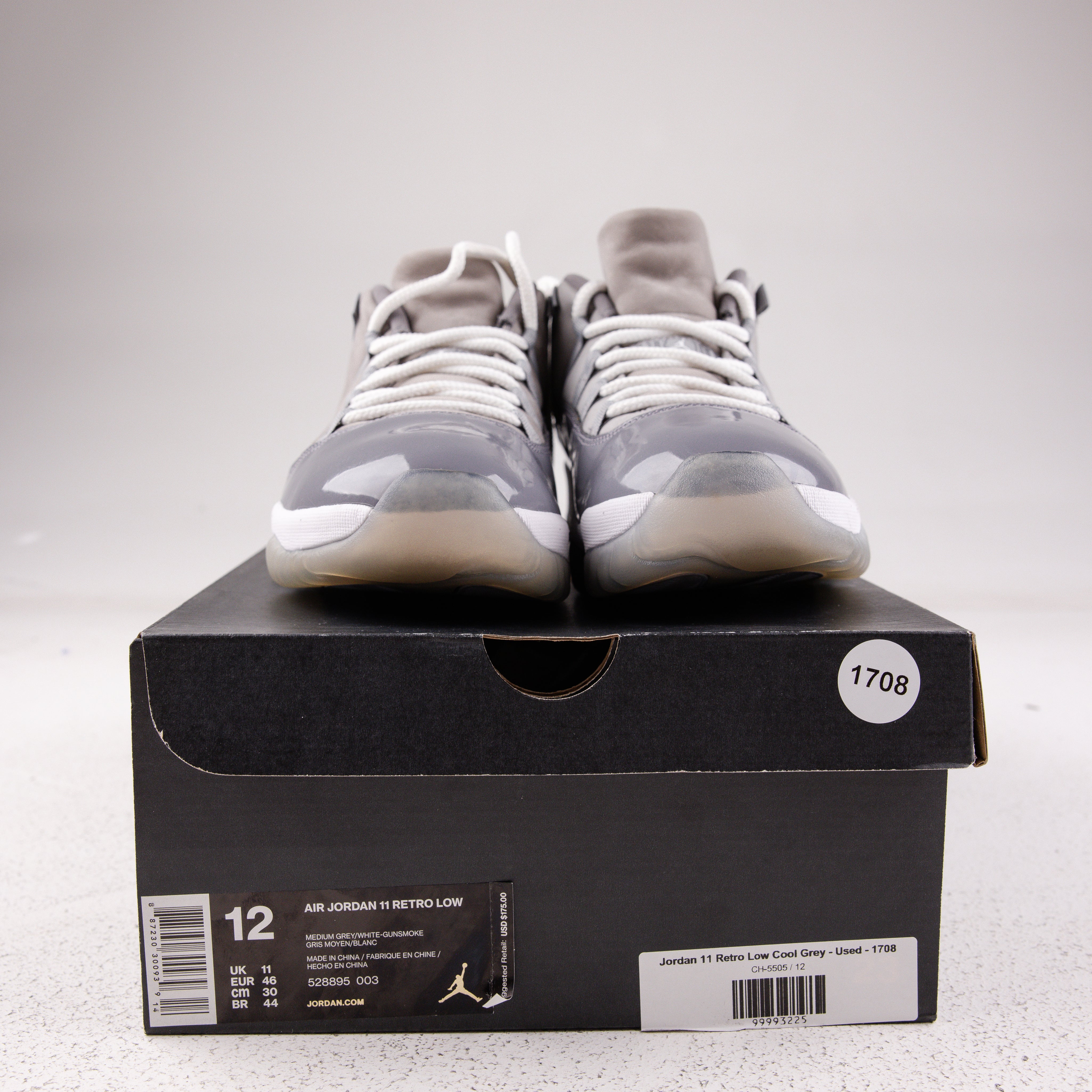 Jordan 11 Retro Low Cool Grey - Used - 1708