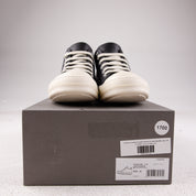Rick Owens Concordians Low Sneaks Full Grain Cow Leather Black Milk - Used - 1700