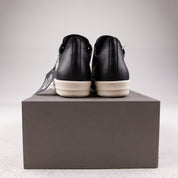 Rick Owens Concordians Low Sneaks Full Grain Cow Leather Black Milk - Used - 1700