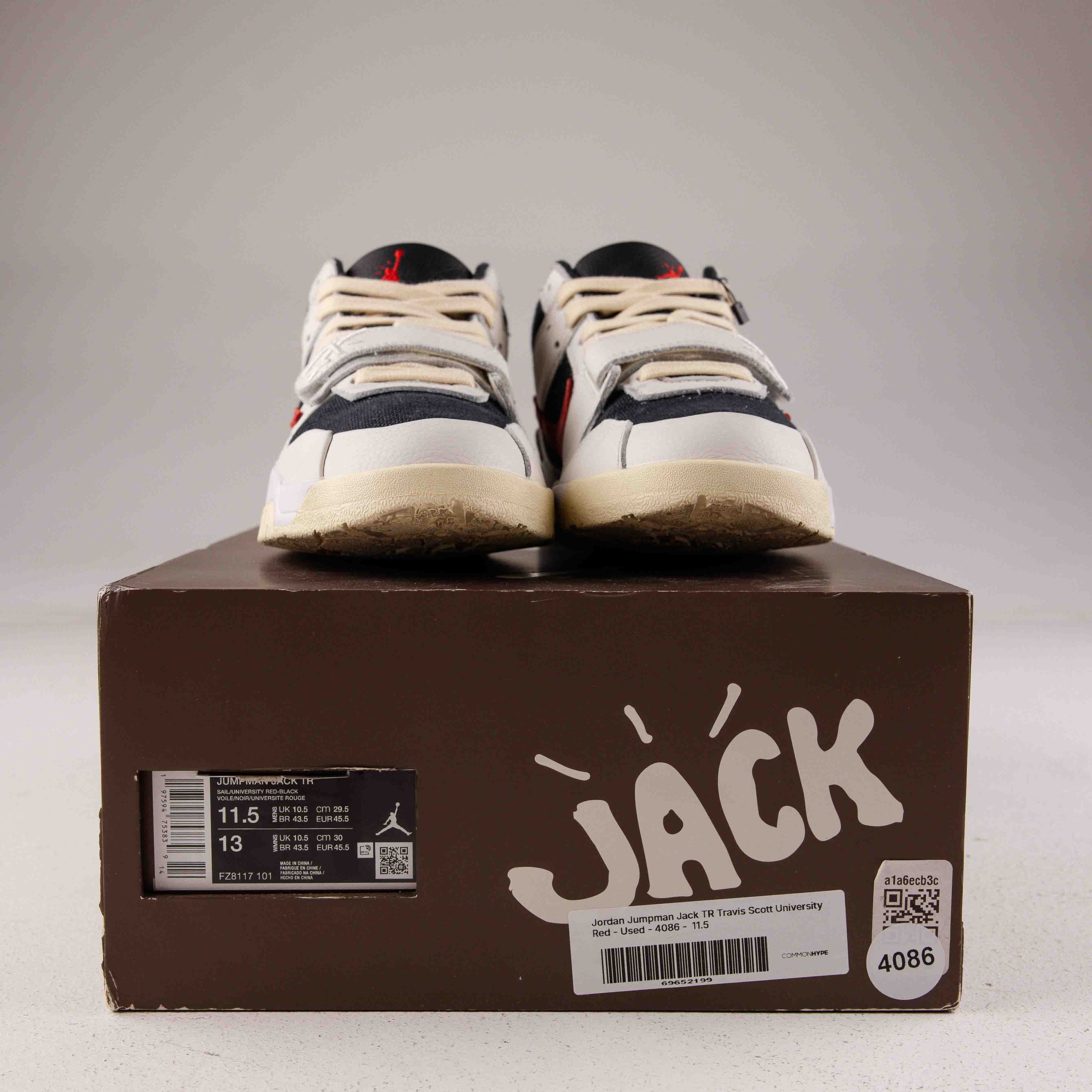 Jordan Jumpman Jack TR Travis Scott University Red - Used - 4086
