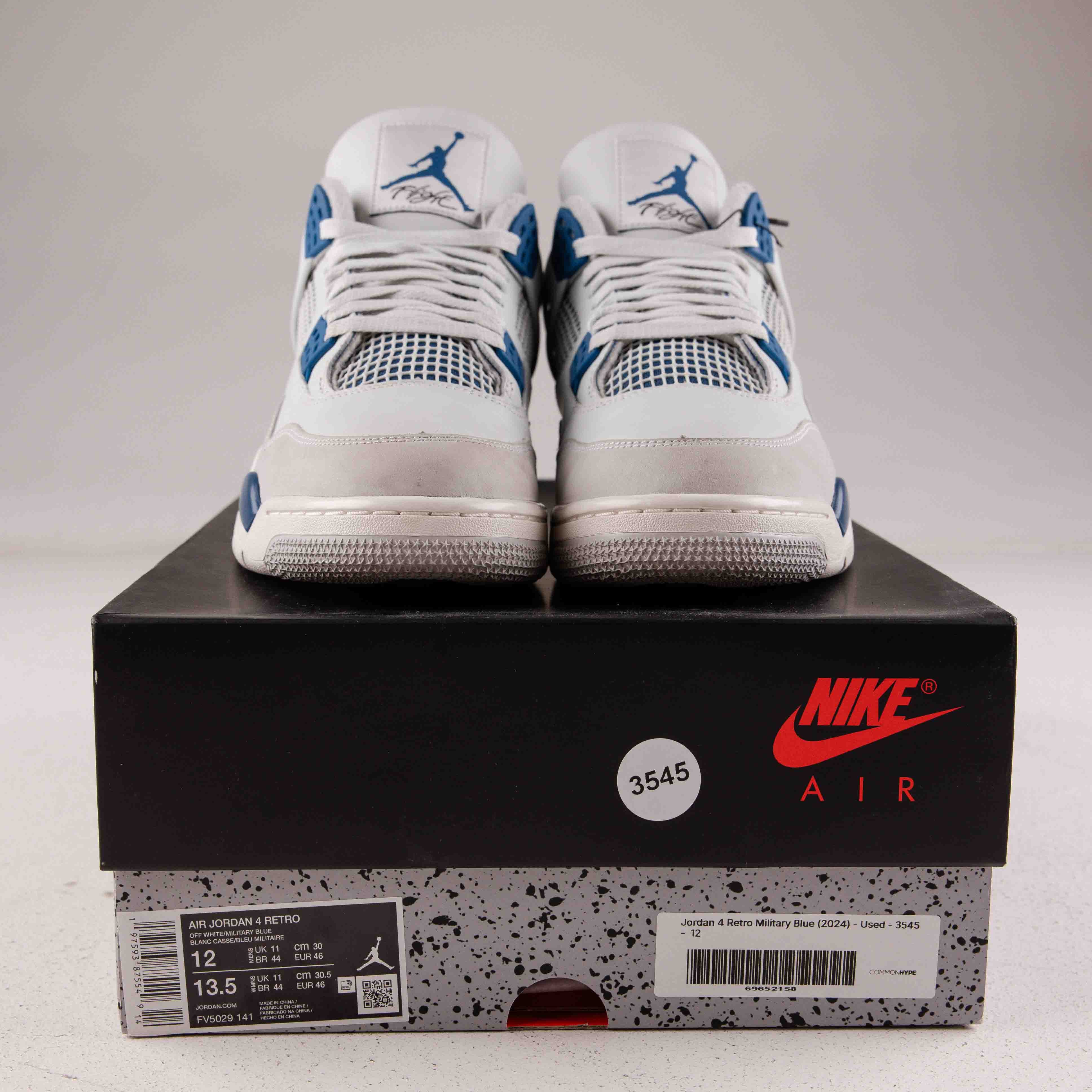 Jordan 4 Retro Military Blue (2024) - Used - 3545