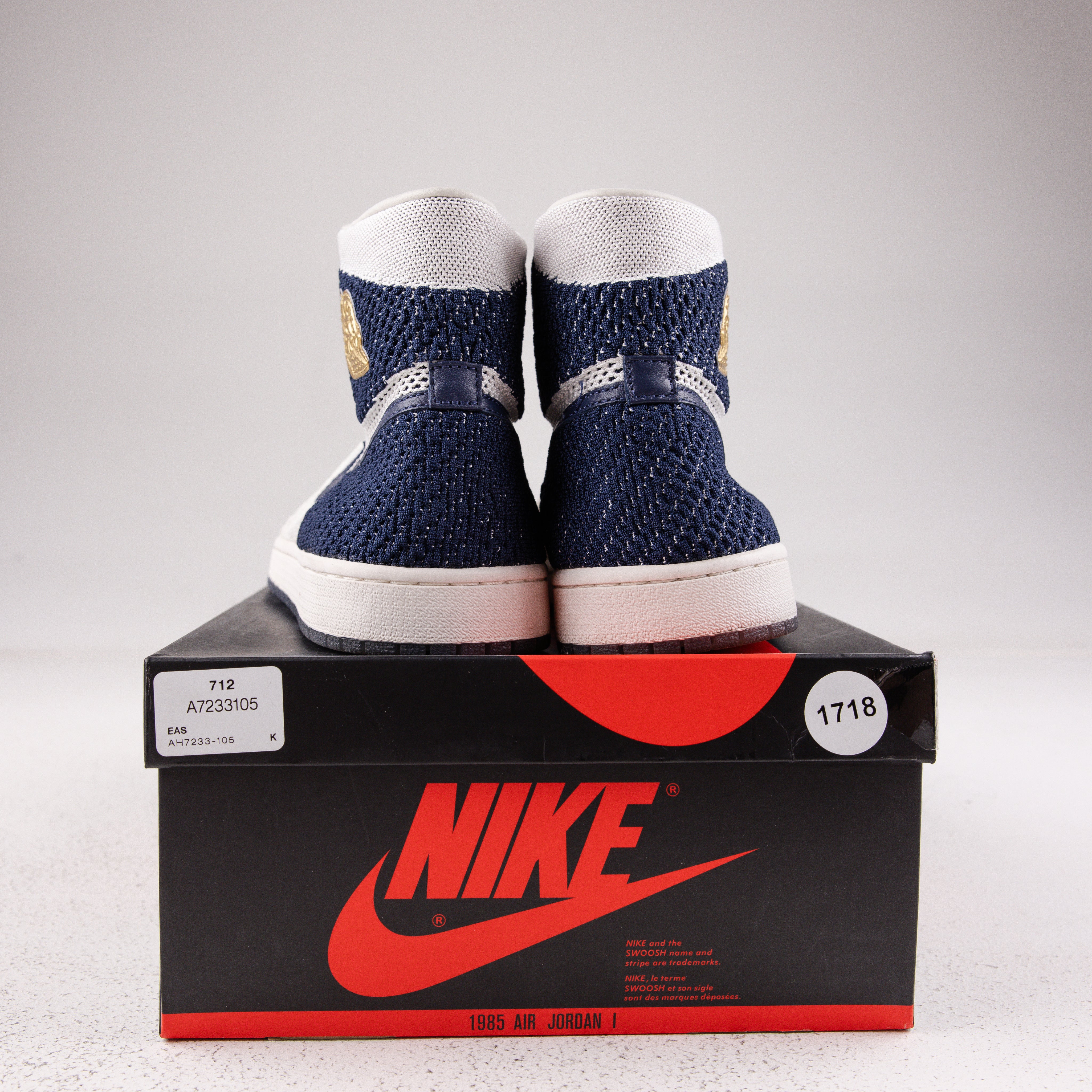 Jordan 1 Retro High Flyknit Derek Jeter RE2PECT - Used - 1718