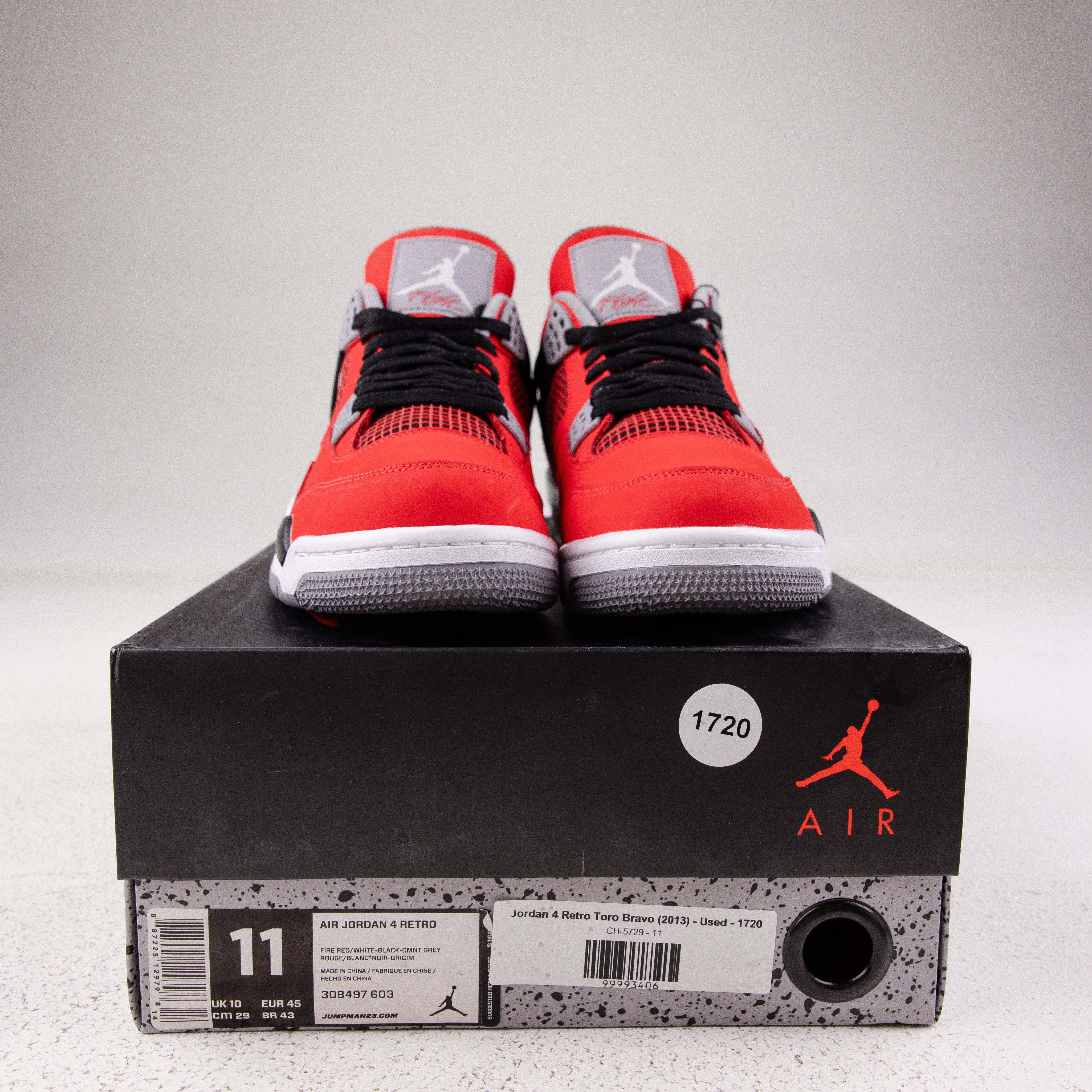 Jordan 4 Retro Toro Bravo (2013) - Used - 1720