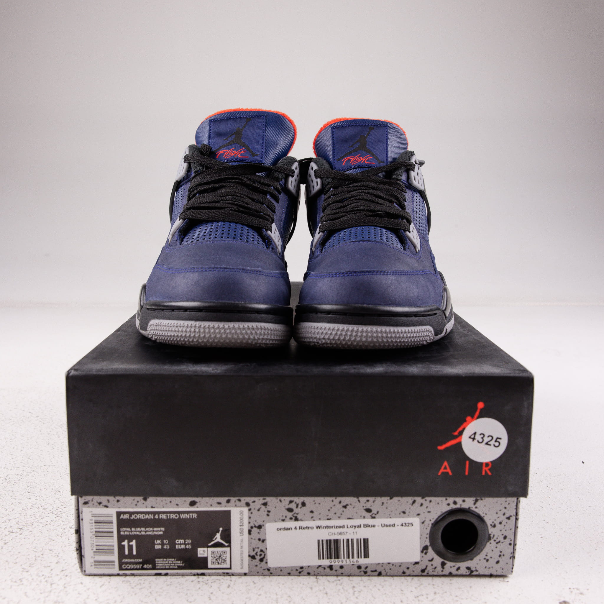 Jordan 4 Retro Winterized Loyal Blue - Used - 4325