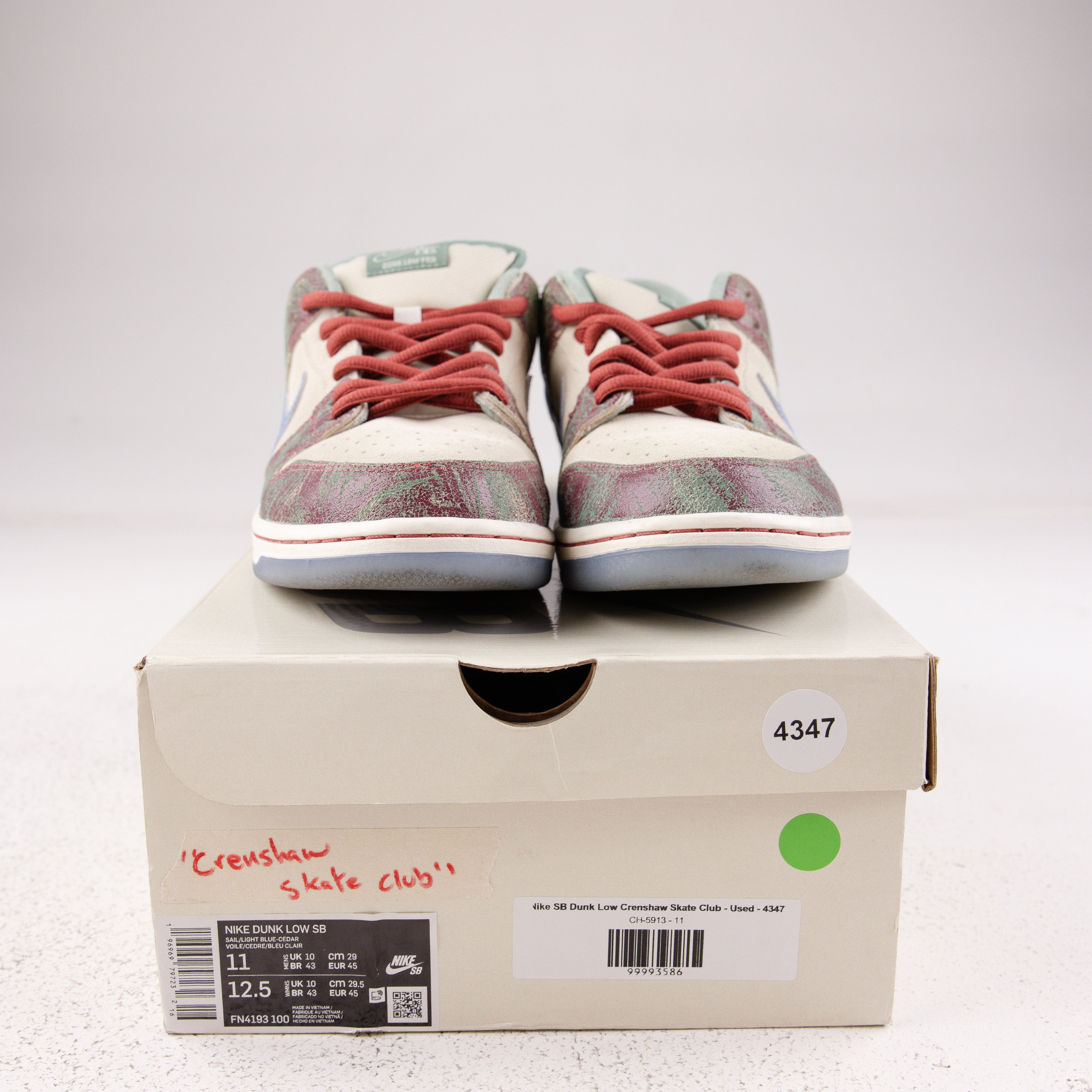 Nike SB Dunk Low Crenshaw Skate Club - Used - 4347