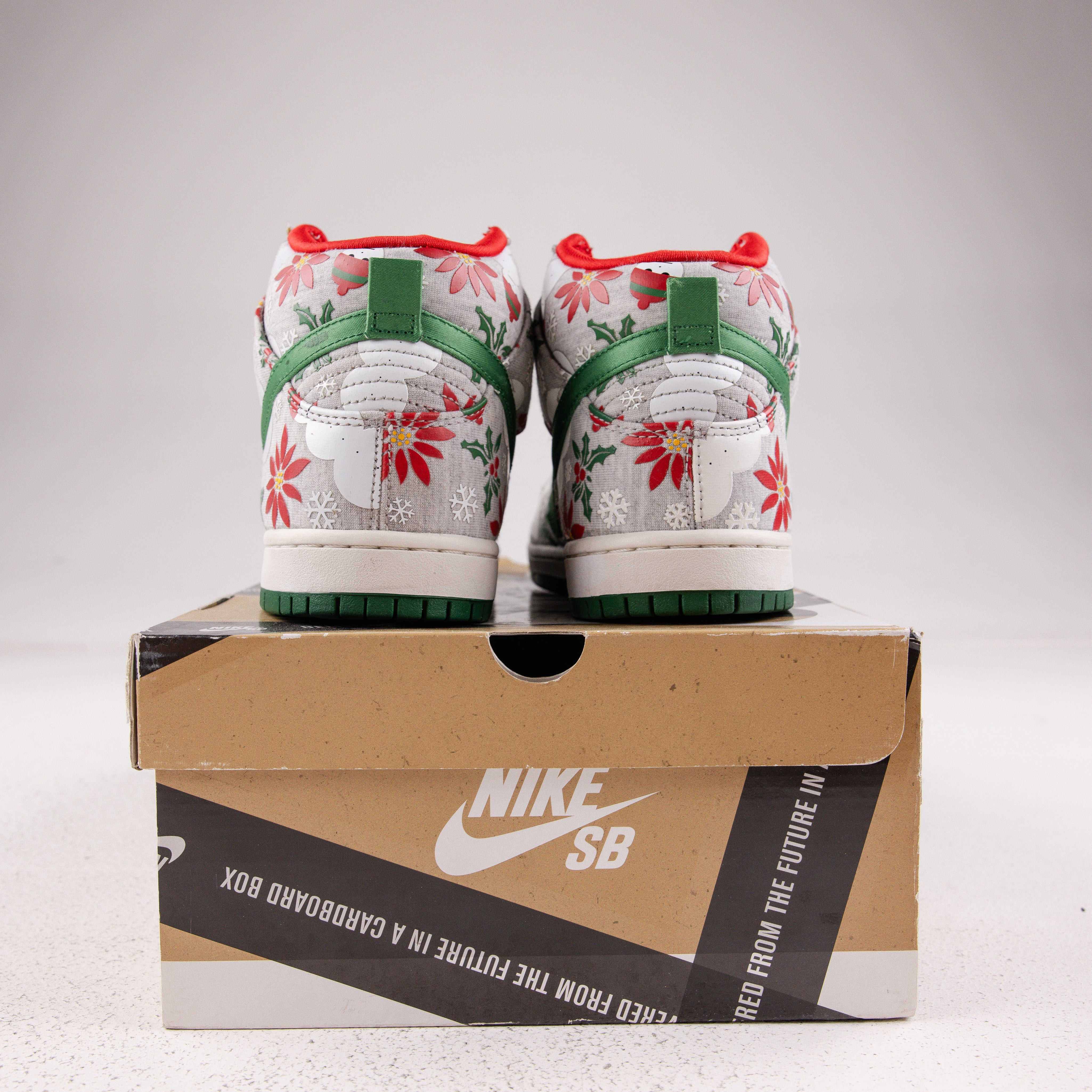 Nike SB Dunk High Concepts Ugly Christmas Sweater Grey - Used - 1670