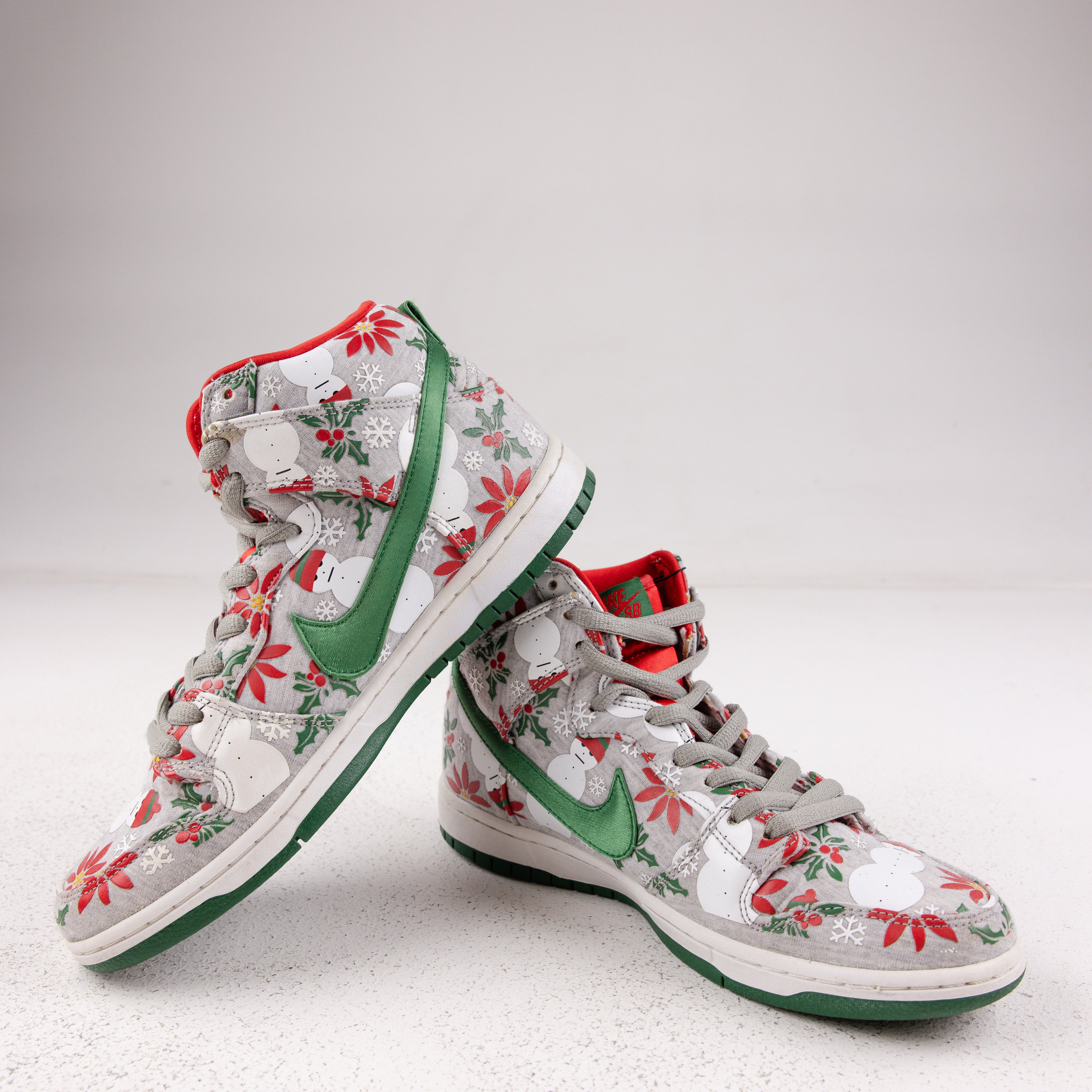 Nike SB Dunk High Concepts Ugly Christmas Sweater Grey - Used - 1670
