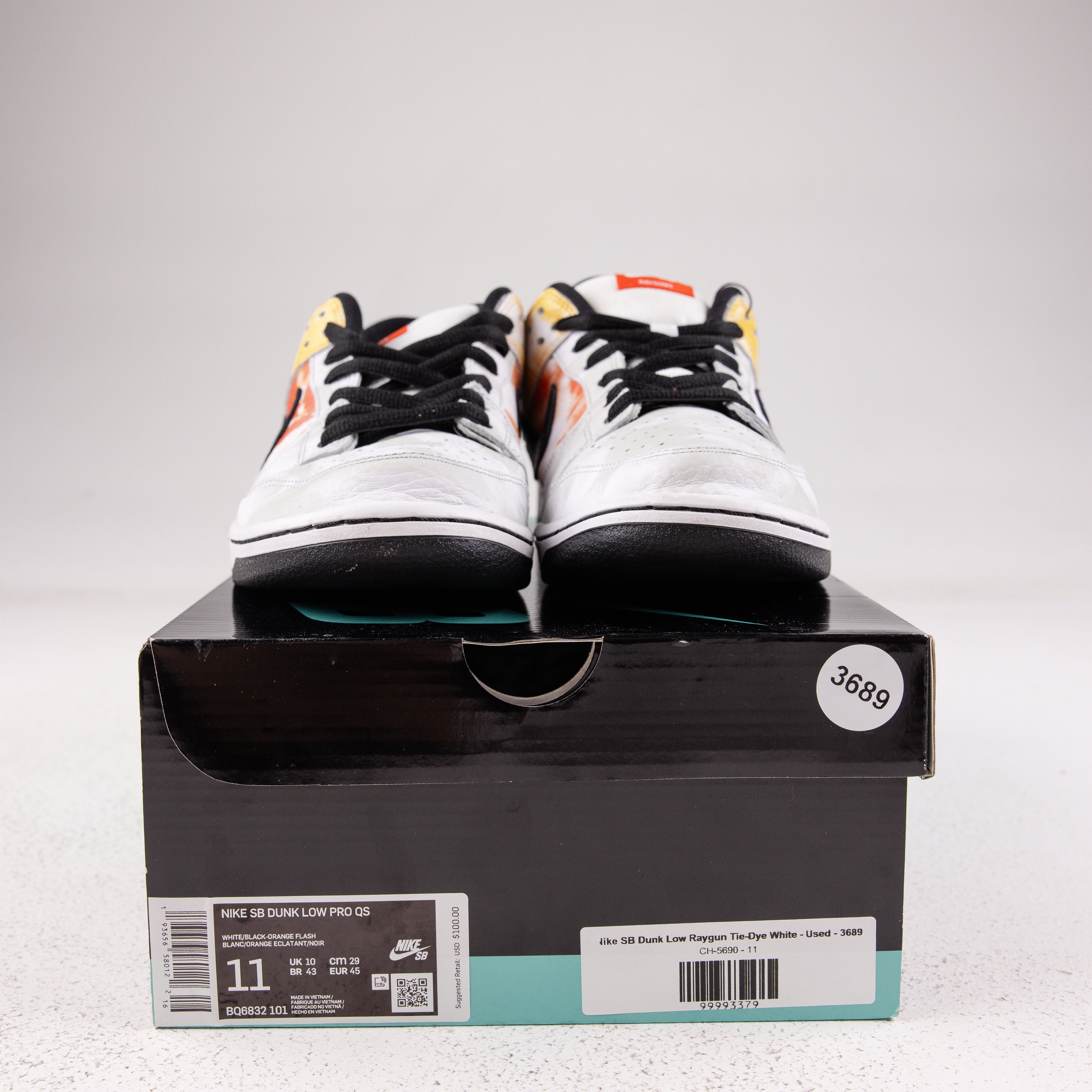 Nike SB Dunk Low Raygun Tie-Dye White - Used - 3689