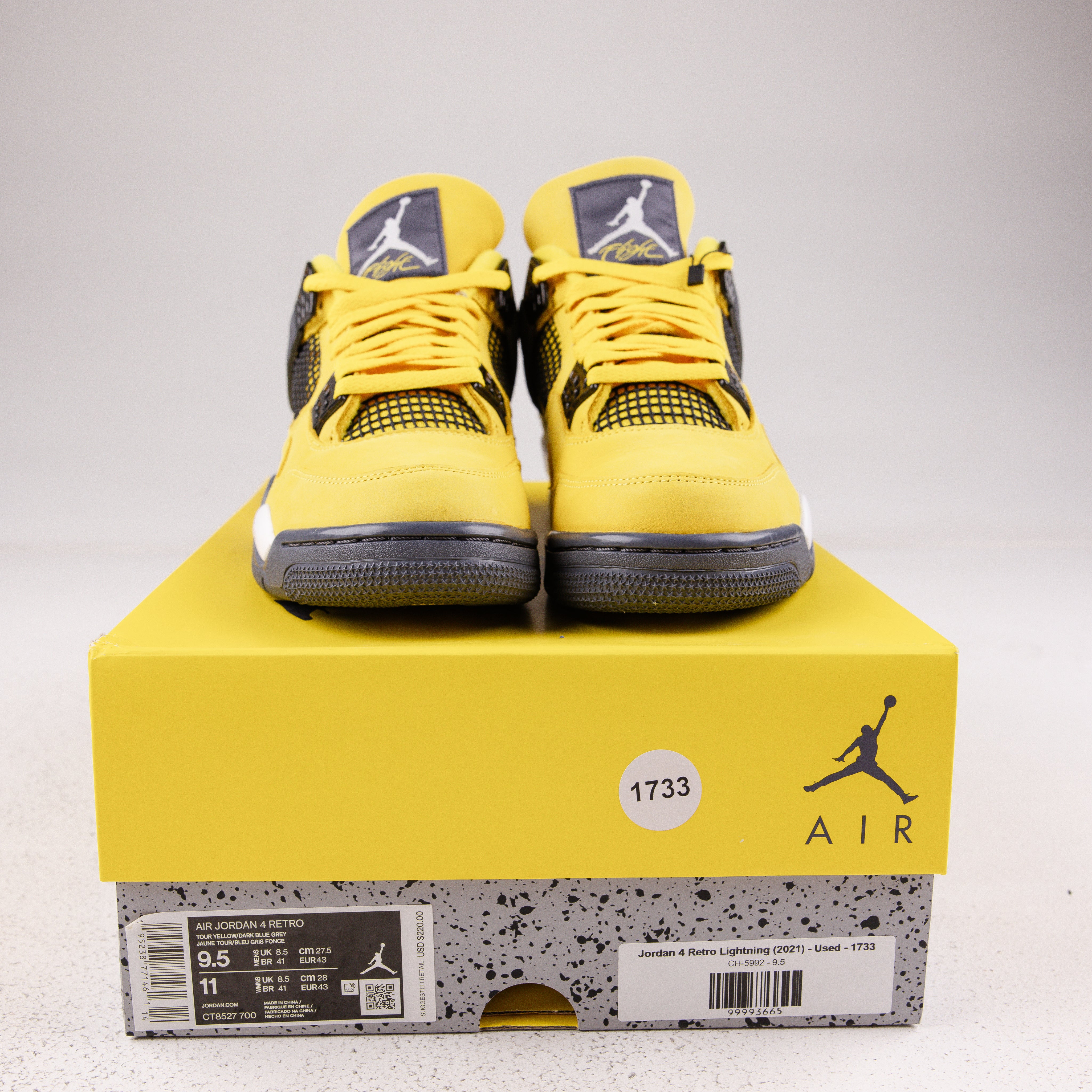 Jordan 4 Retro Lightning (2021) - Used - 1733