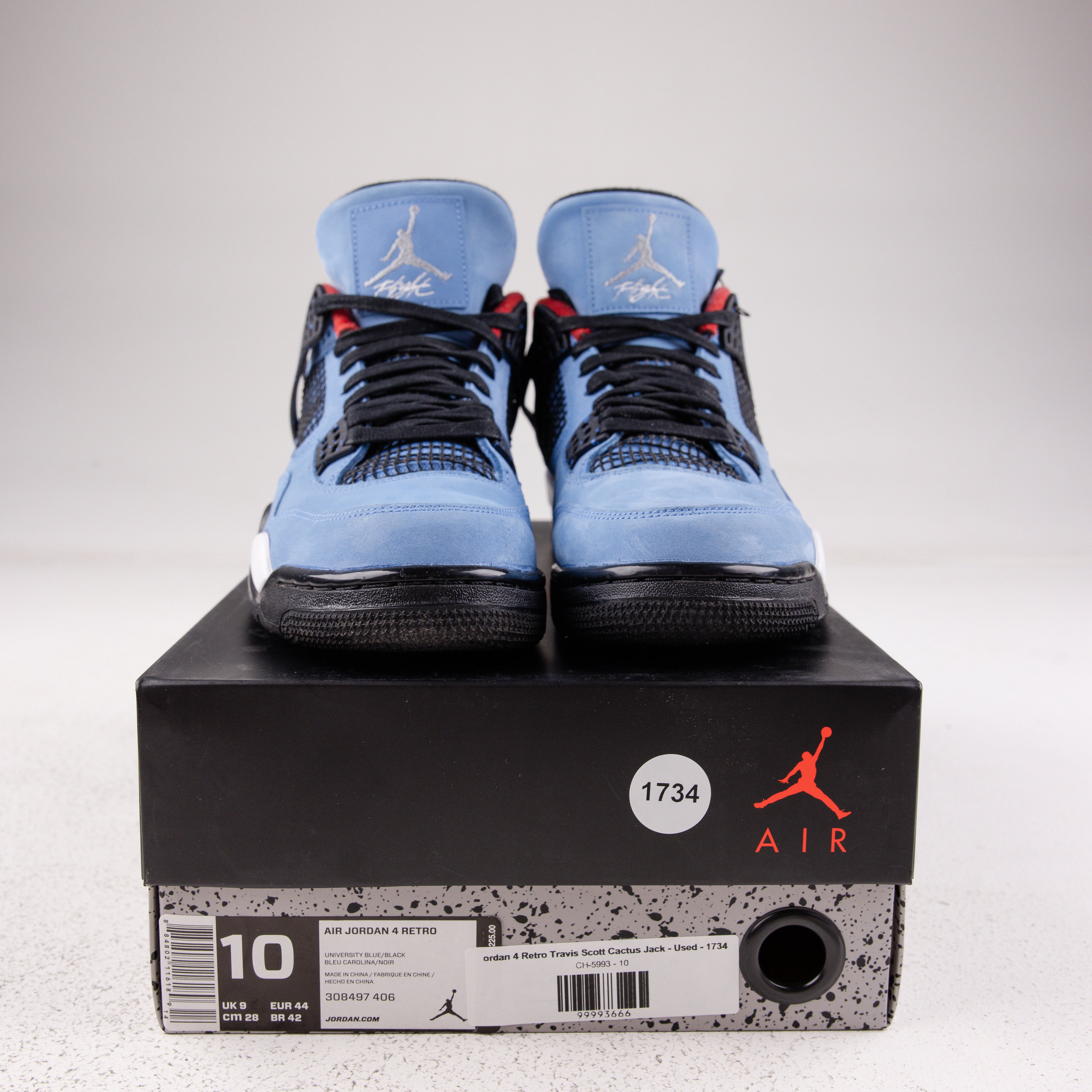 Jordan 4 Retro Travis Scott Cactus Jack - Used - 1734