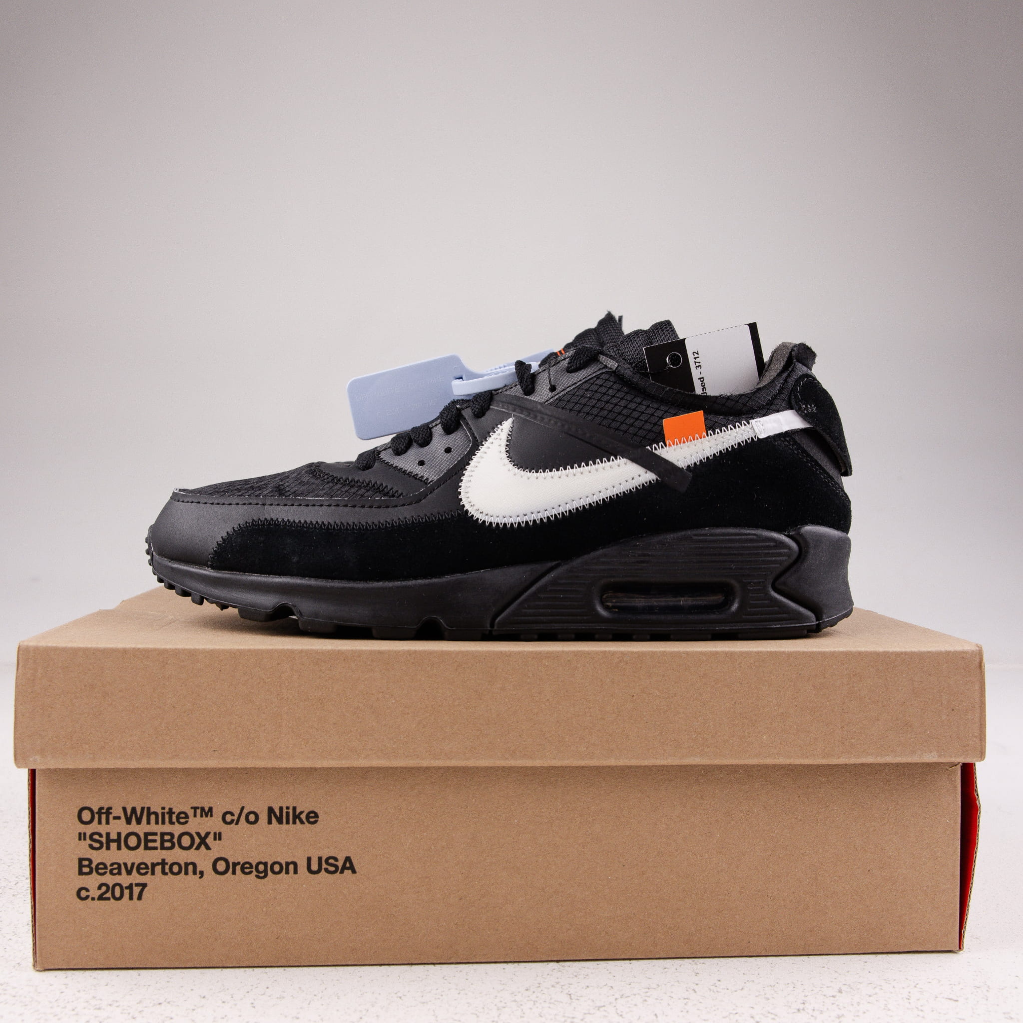 Nike Air Max 90 Off-White Black, pre-owned size 11 - Common Hype