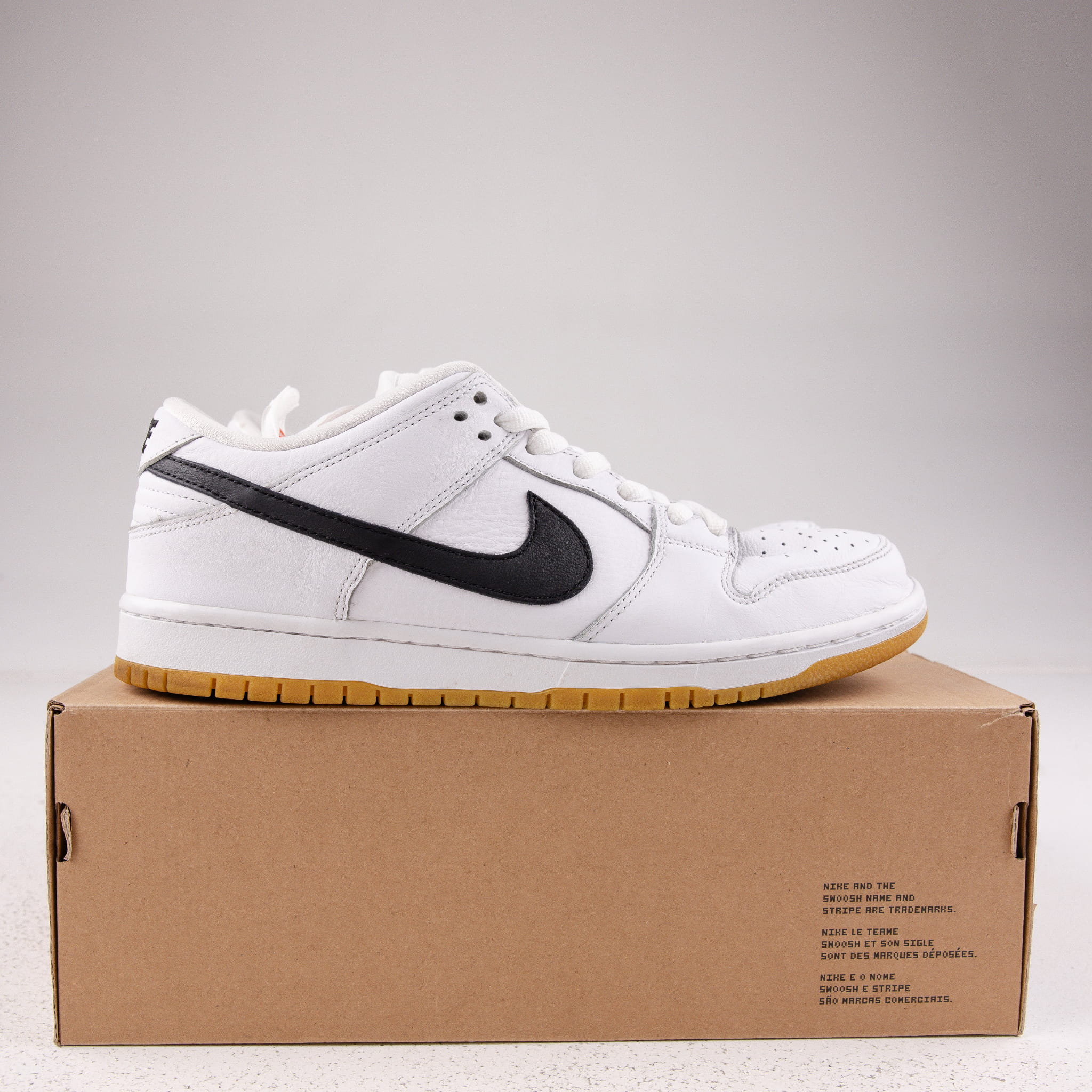 Nike SB Dunk Low Orange Label White Black (2019) - Used - 3705