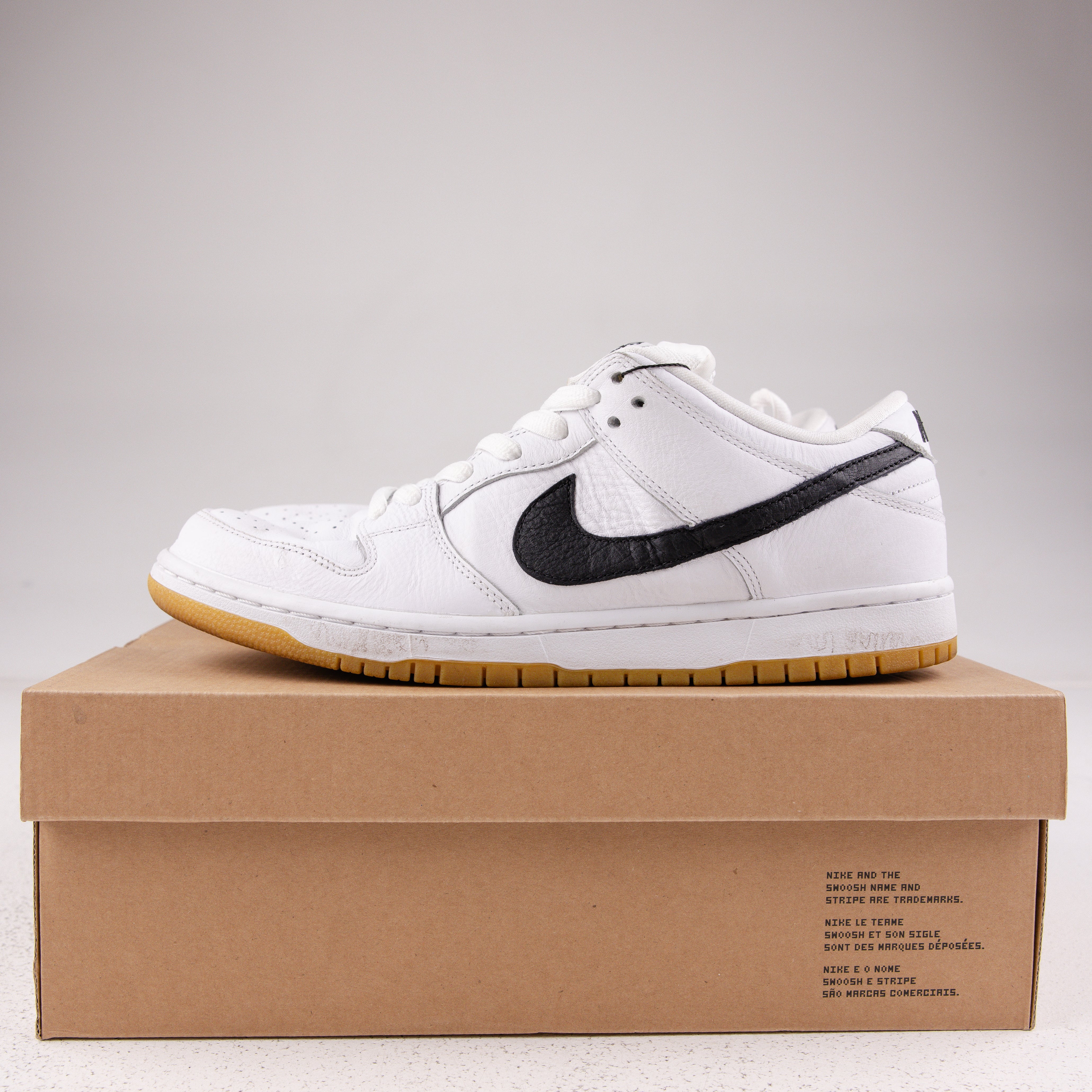 Nike SB Dunk Low Orange Label White Black (2019) - Used - 3705
