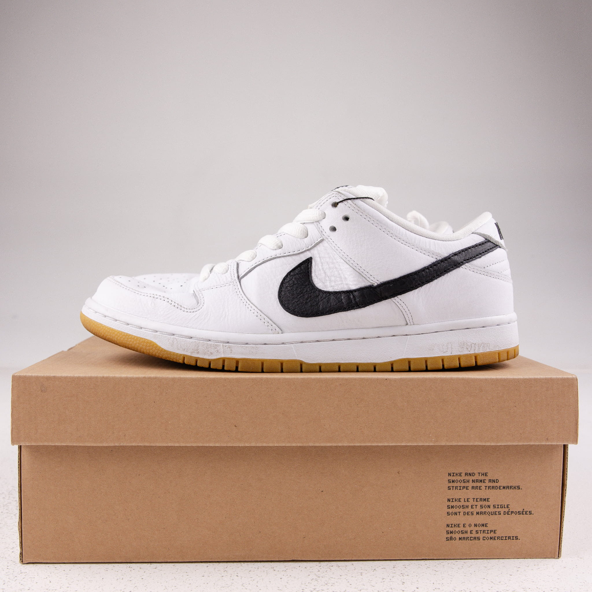 Nike SB Dunk Low Orange Label White Black (2019) - Used - 3705