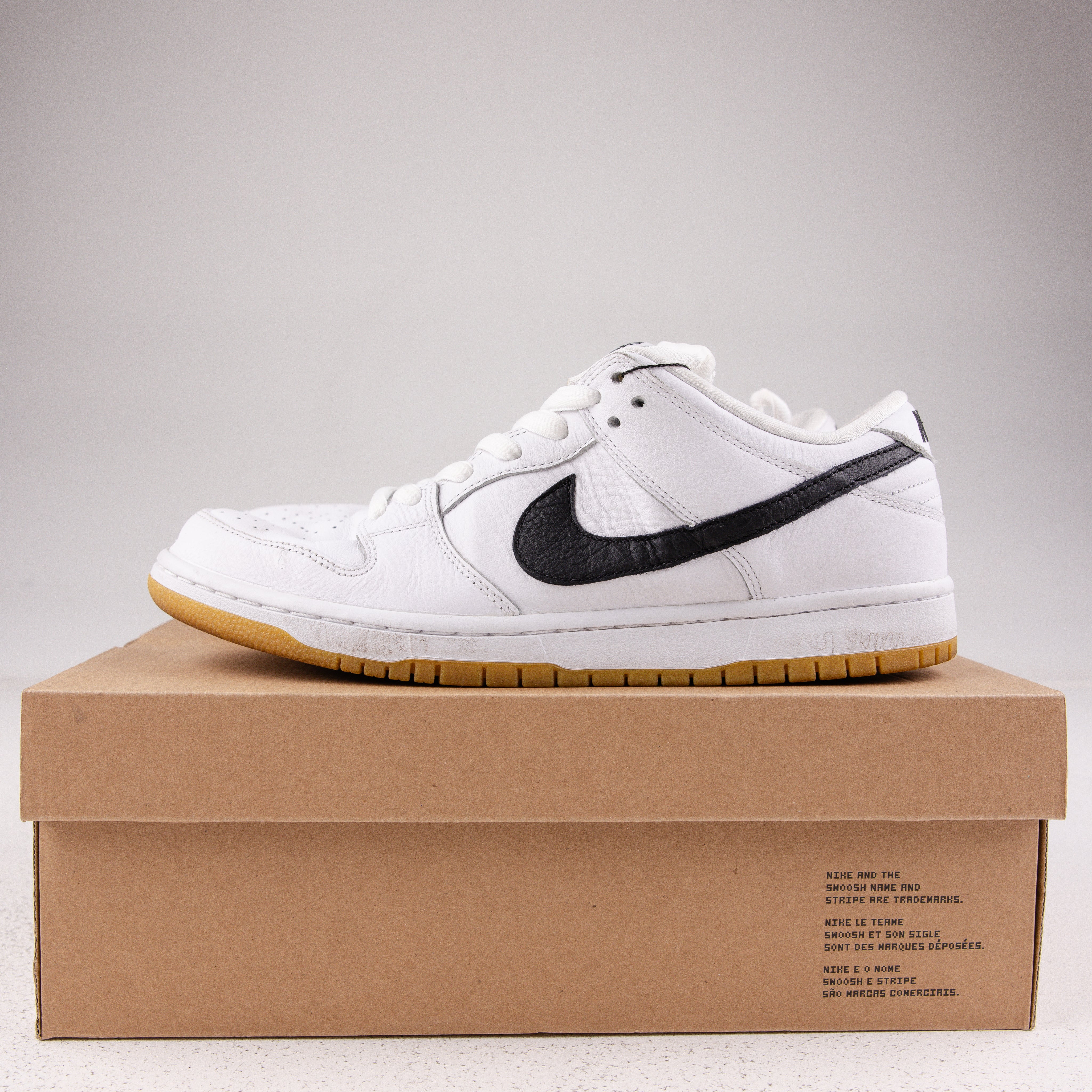 Nike SB Dunk Low Orange Label White Black (2019) - Used - 3705
