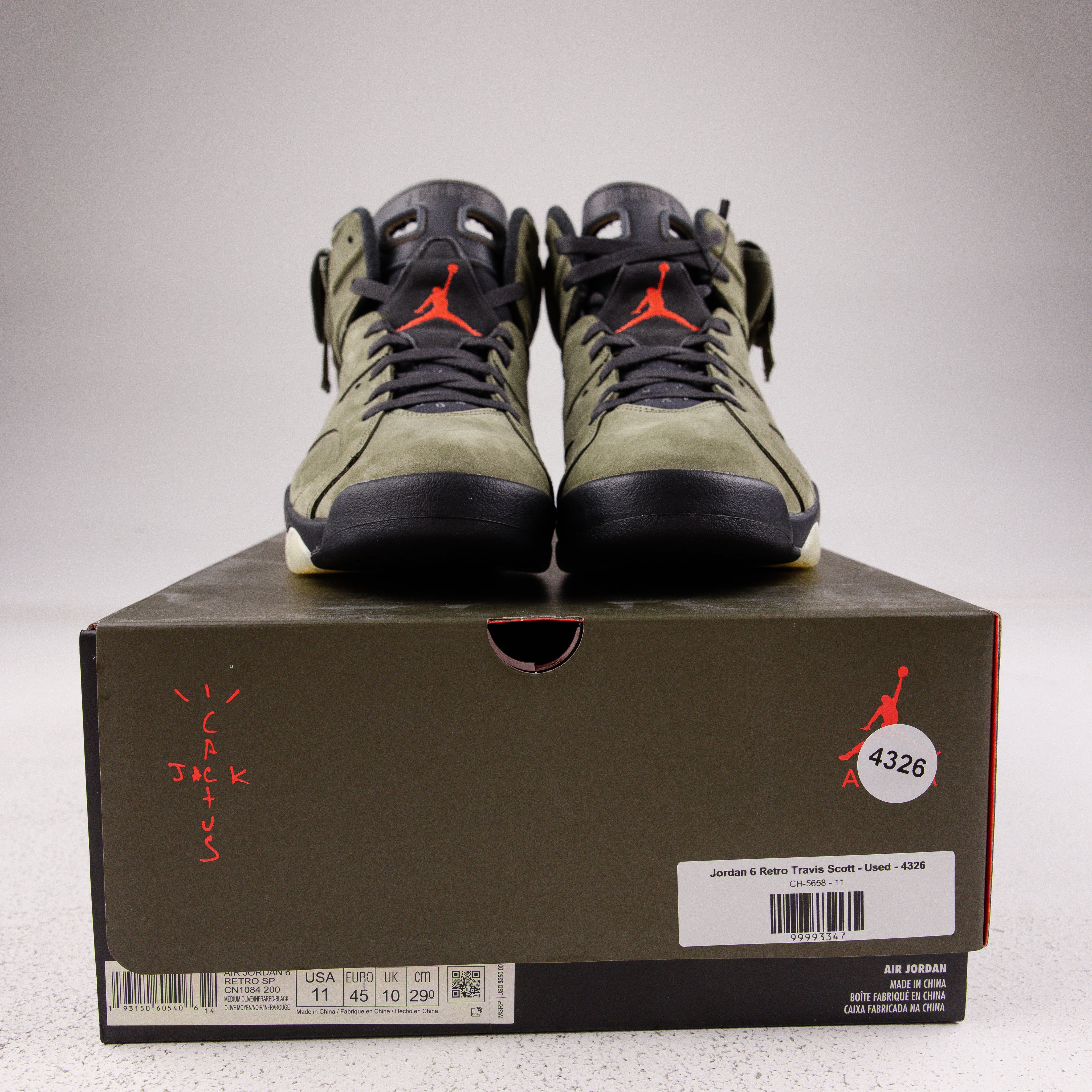 Jordan 6 Retro Travis Scott - Used - 4326