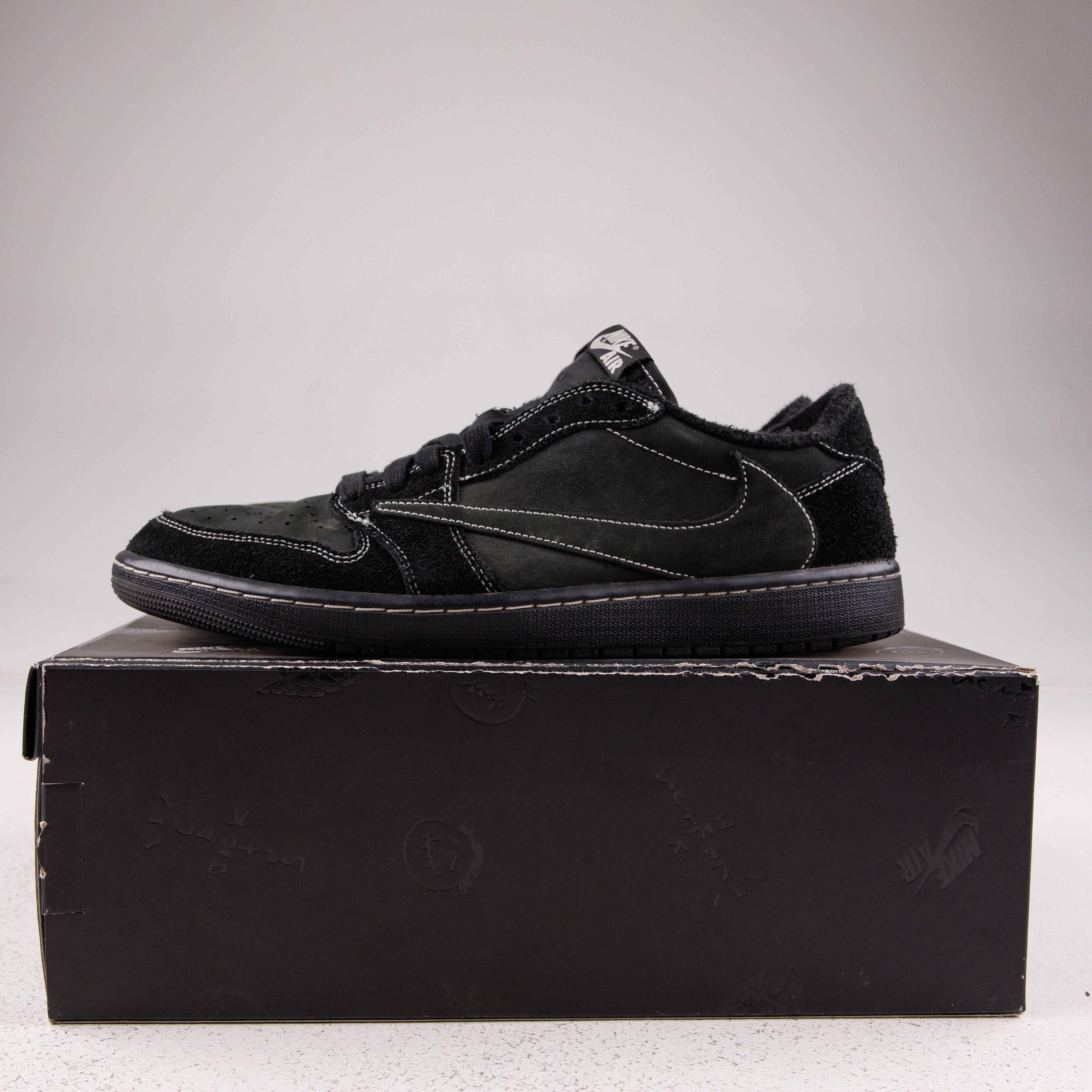 SOLD Jordan 1 Retro Low OG SP Travis Scott Black Phantom - Used - 4338