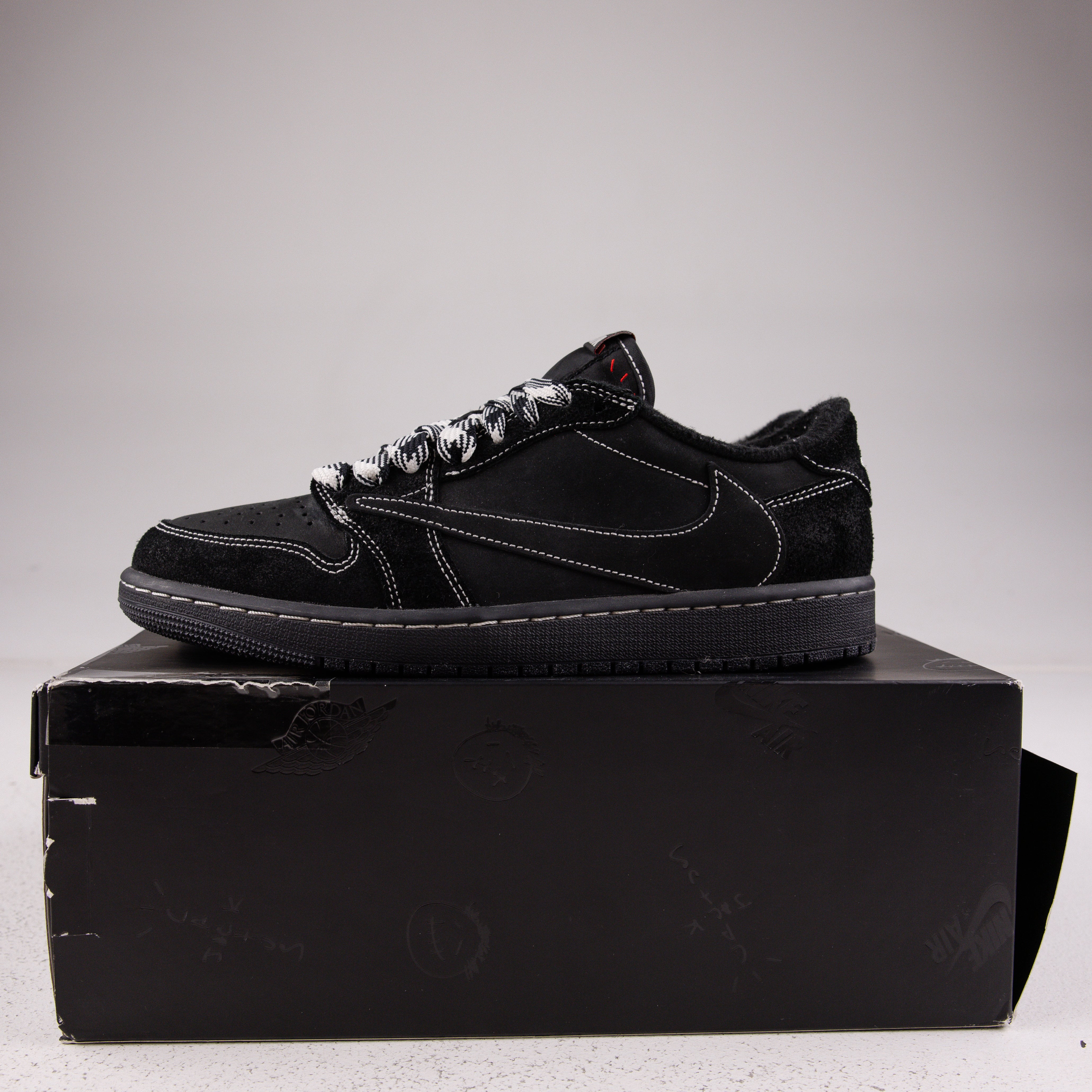 Jordan 1 Retro Low OG SP Travis Scott Black Phantom - Used - 3717