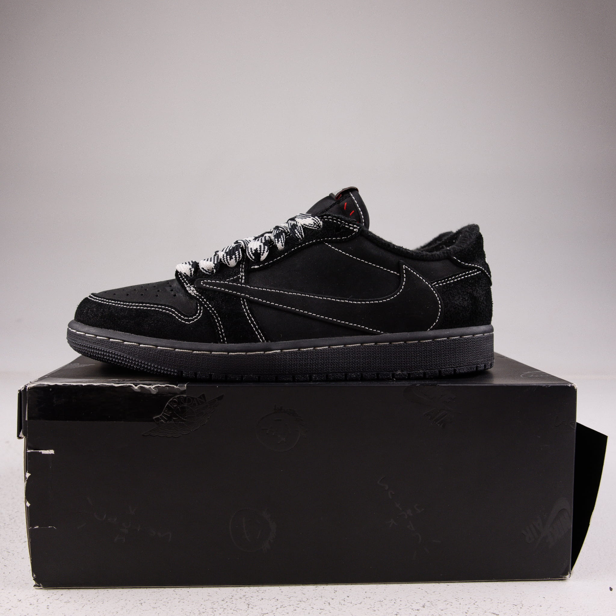 Jordan 1 Retro Low OG SP Travis Scott Black Phantom - Used - 3717