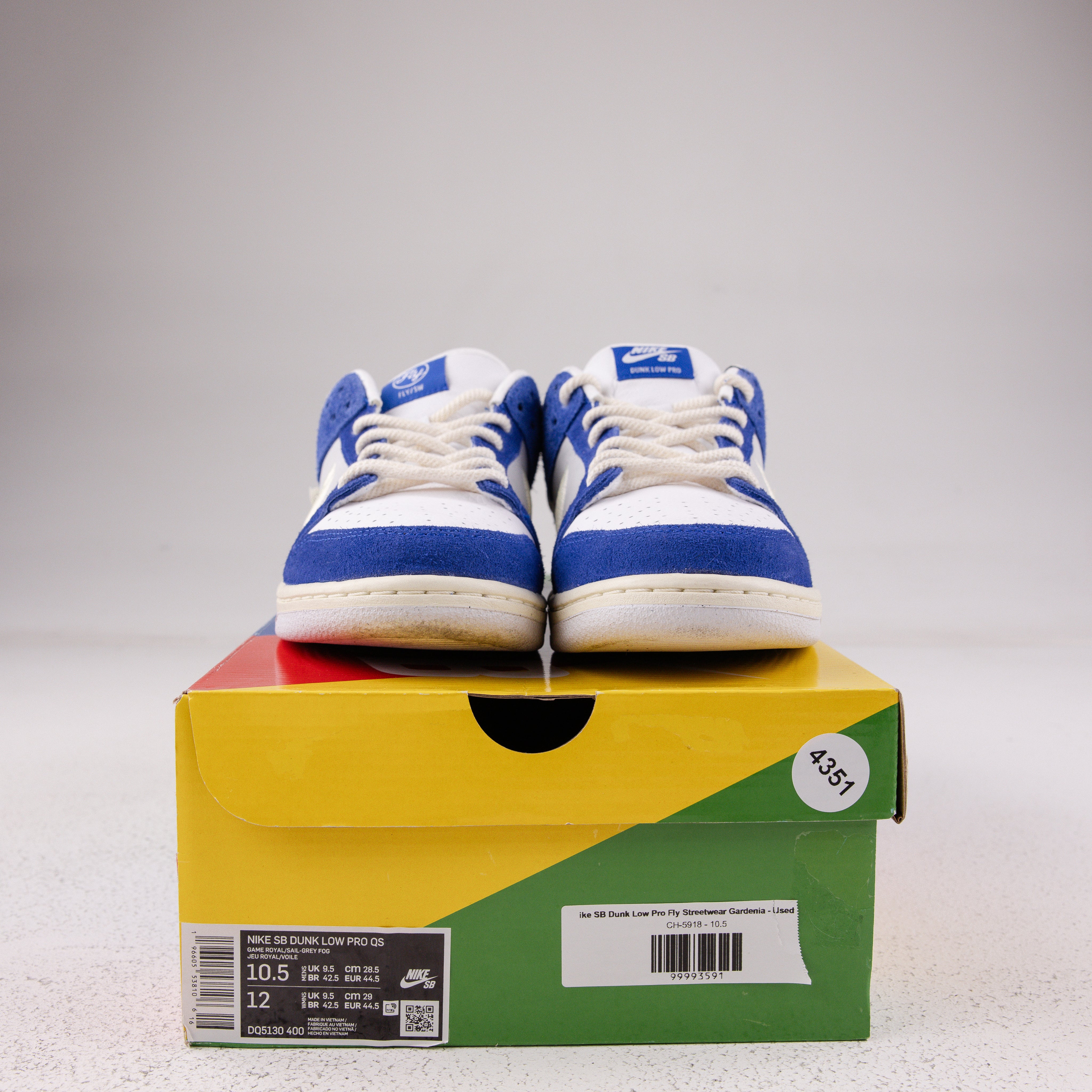 Nike SB Dunk Low Pro Fly Streetwear Gardenia - Used - 4351