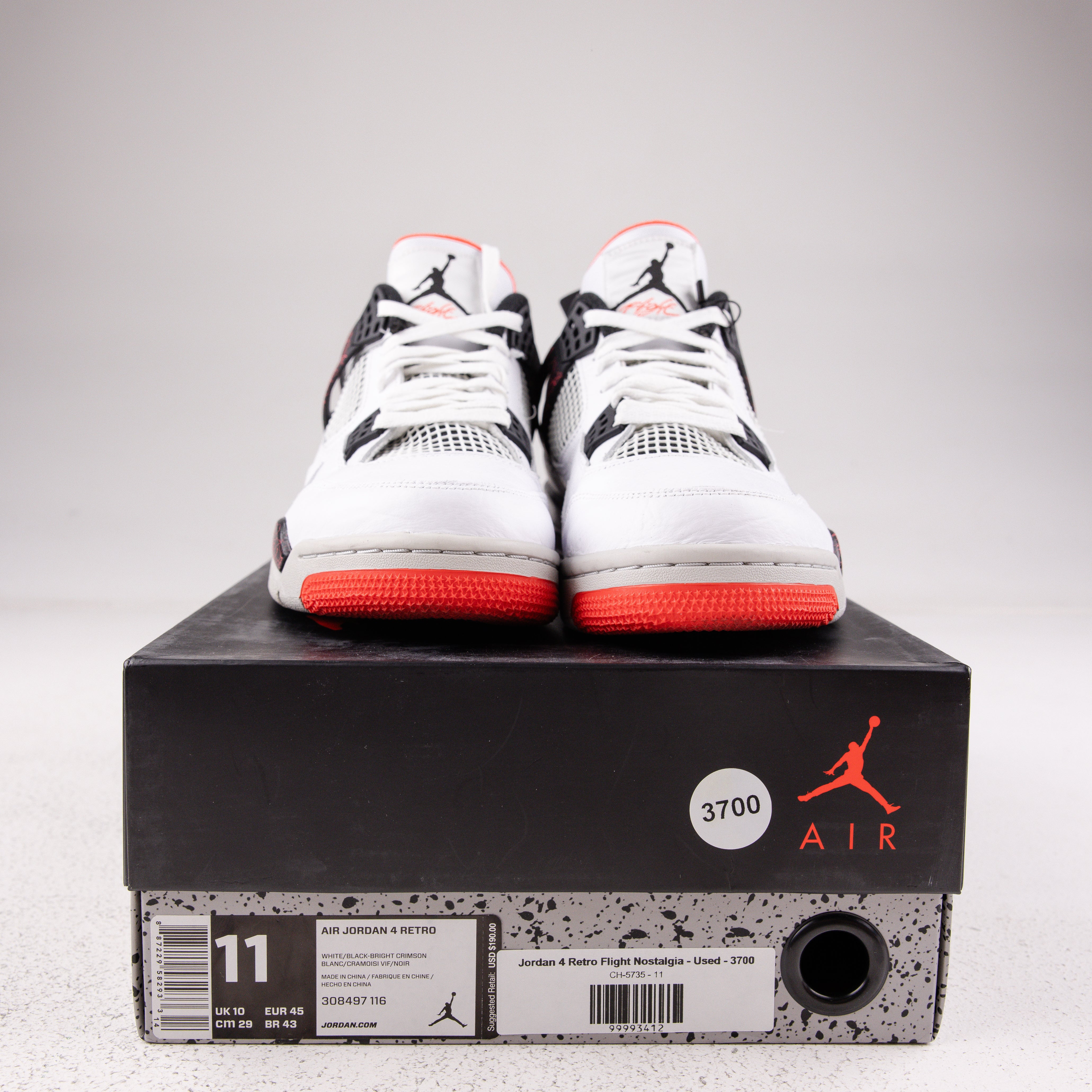Jordan 4 Retro Flight Nostalgia - Used - 3700 – Common Hype