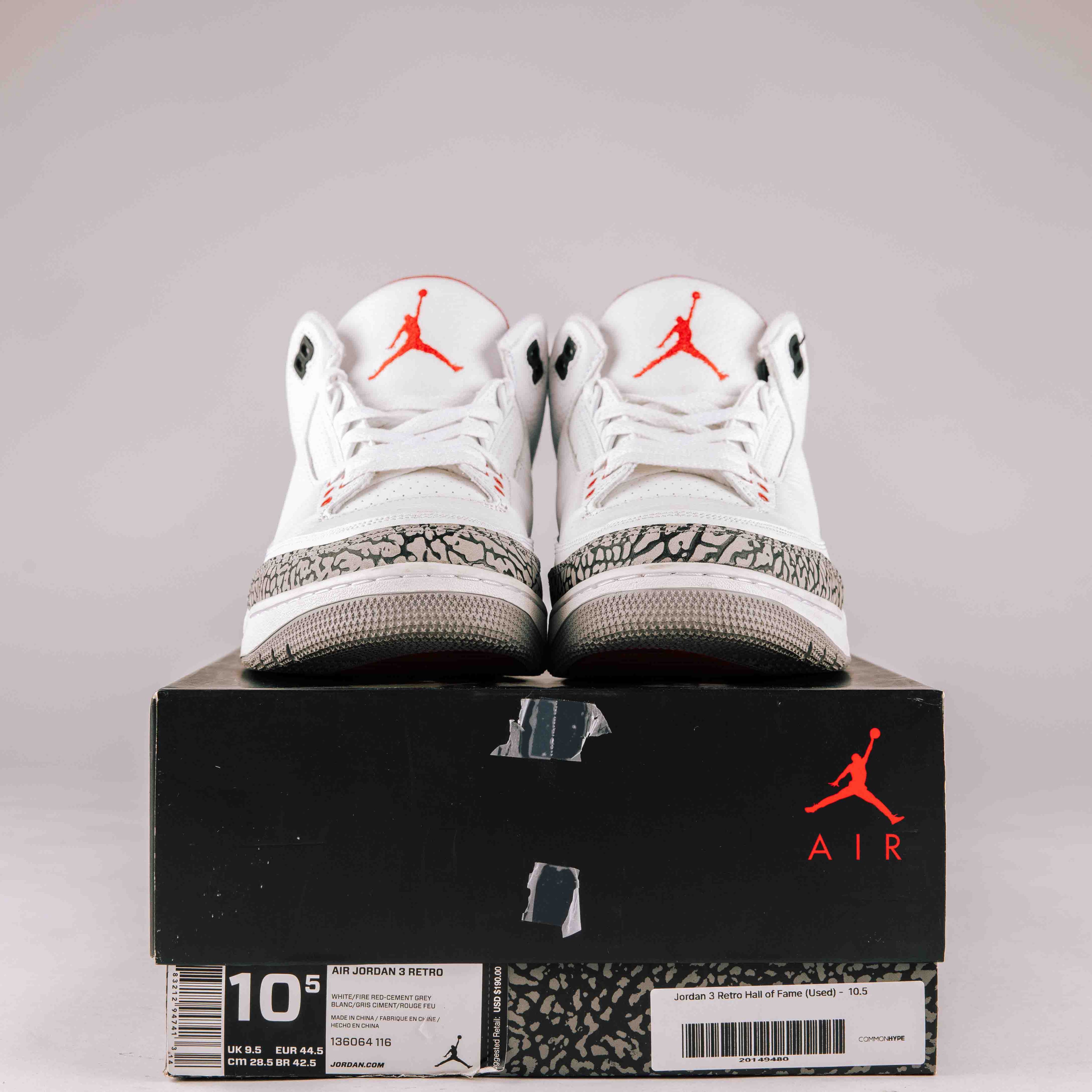 Jordan 3 Retro Hall of Fame - Used - 0068 - Common Hype