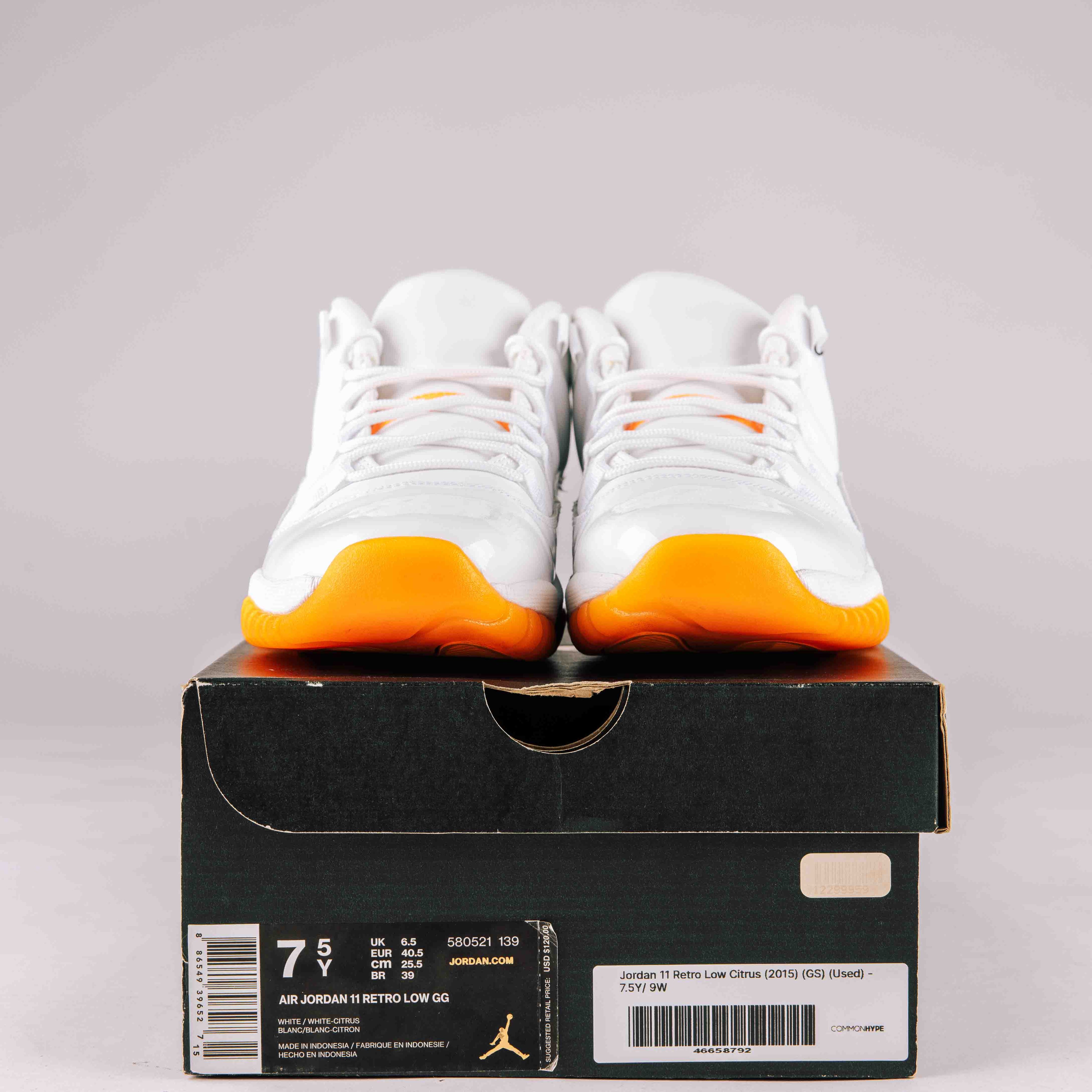 Jordan 11 Retro Low Citrus (2015) GS - Used - 0024 - Common Hype