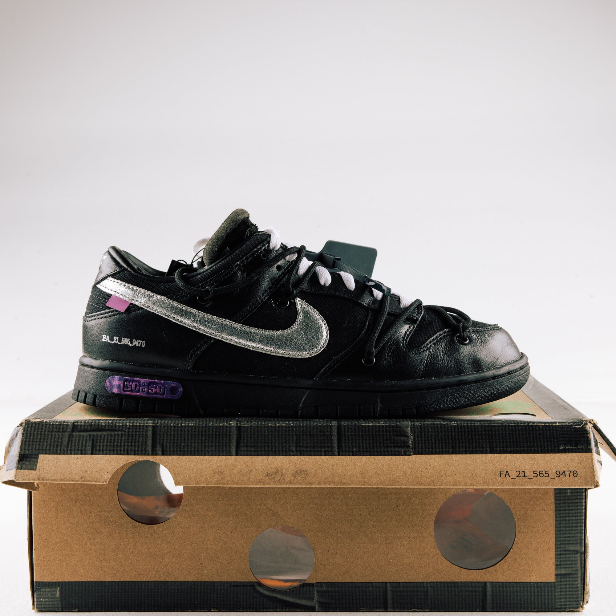 Nike Dunk Low Off-White Lot 50 - Used - 0656