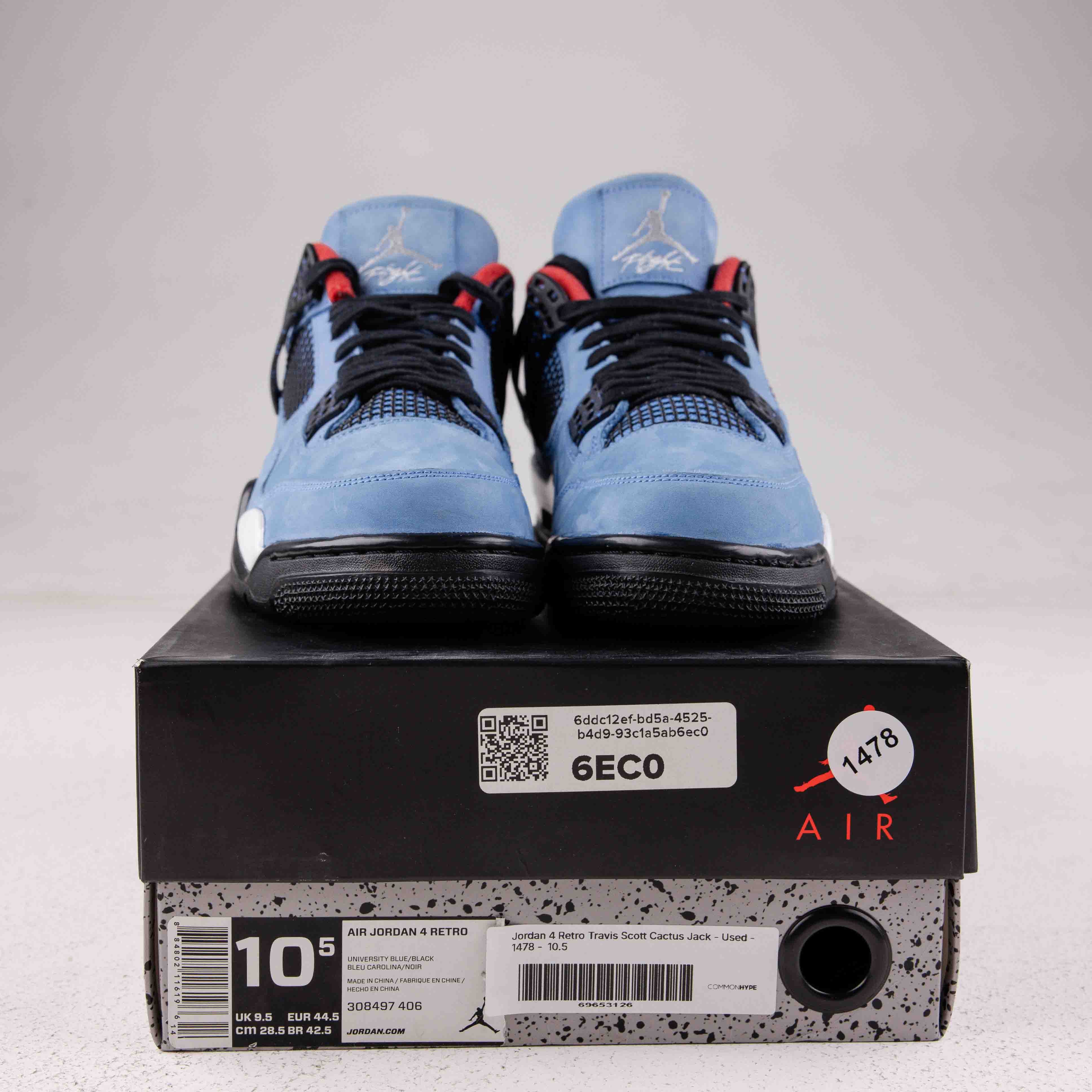 Jordan 4 Retro Travis Scott Cactus Jack - Used - 1478 - Common Hype