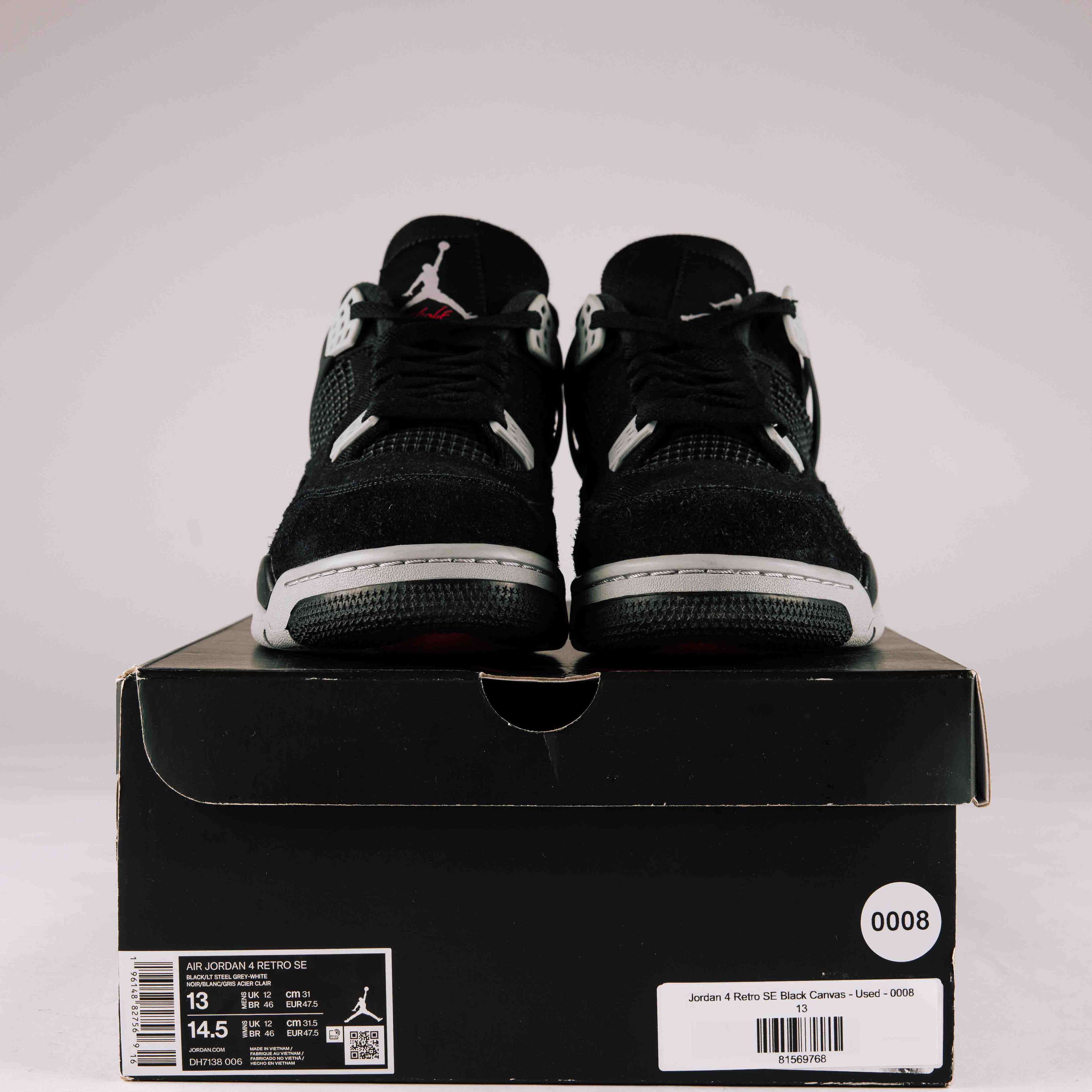 Jordan 4 Retro SE Black Canvas - Used - 0008 - Common Hype