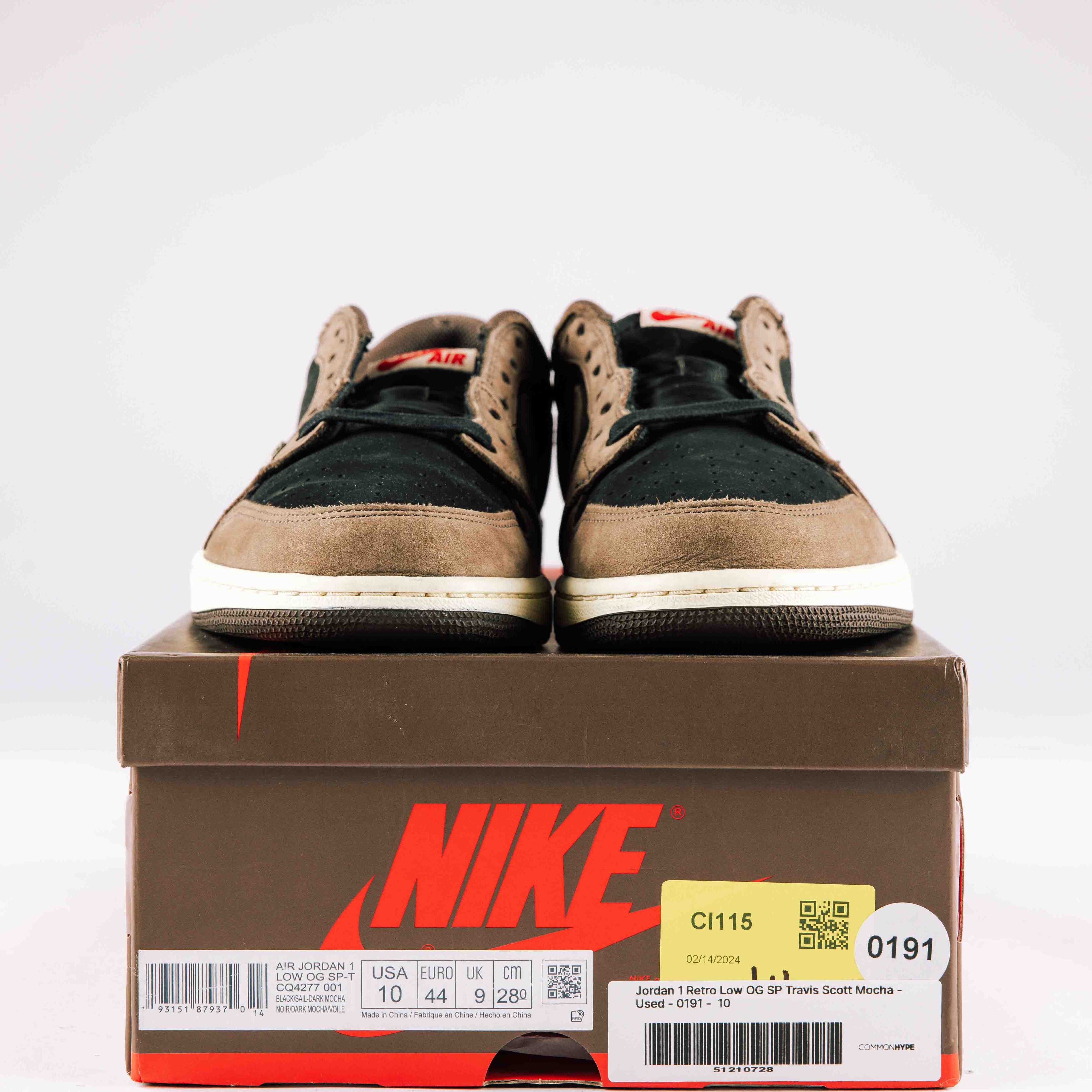 Jordan 1 Retro Low OG SP Travis Scott Mocha - Used - 0191 - Common Hype