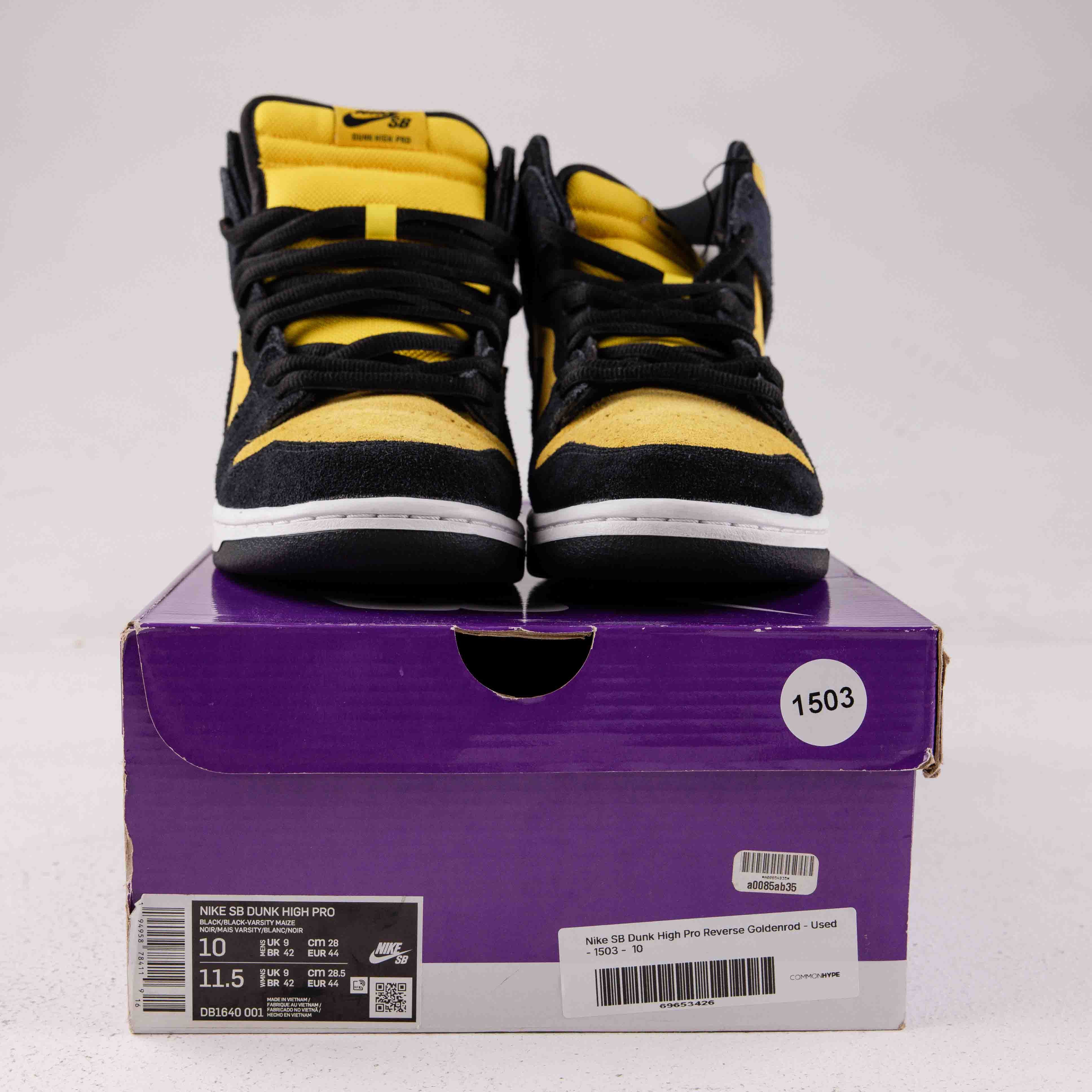 Nike SB Dunk High Pro Reverse Goldenrod - Used - 1503 - Common Hype