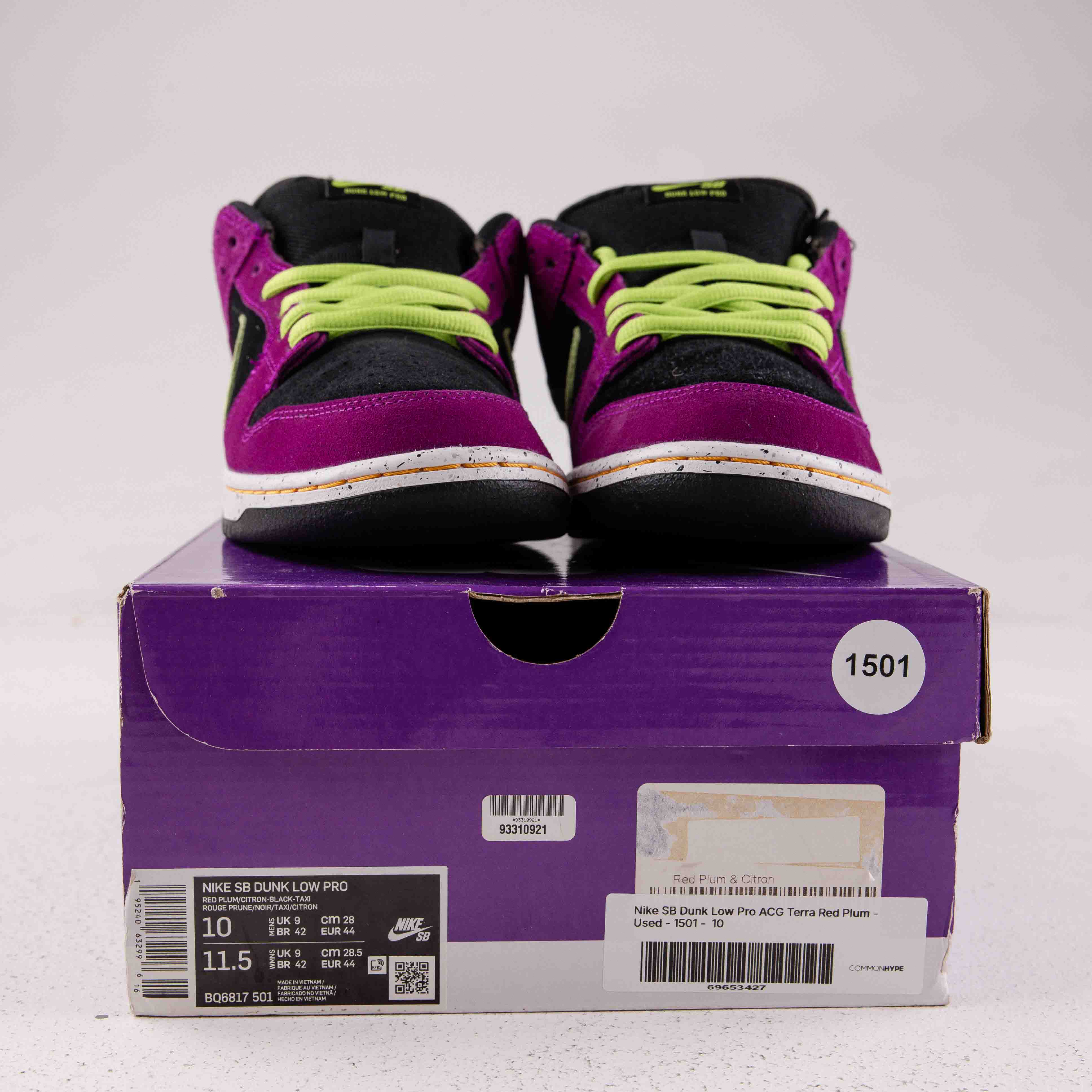 Nike SB Dunk Low Pro ACG Terra Red Plum - Used - 1501 - Common Hype