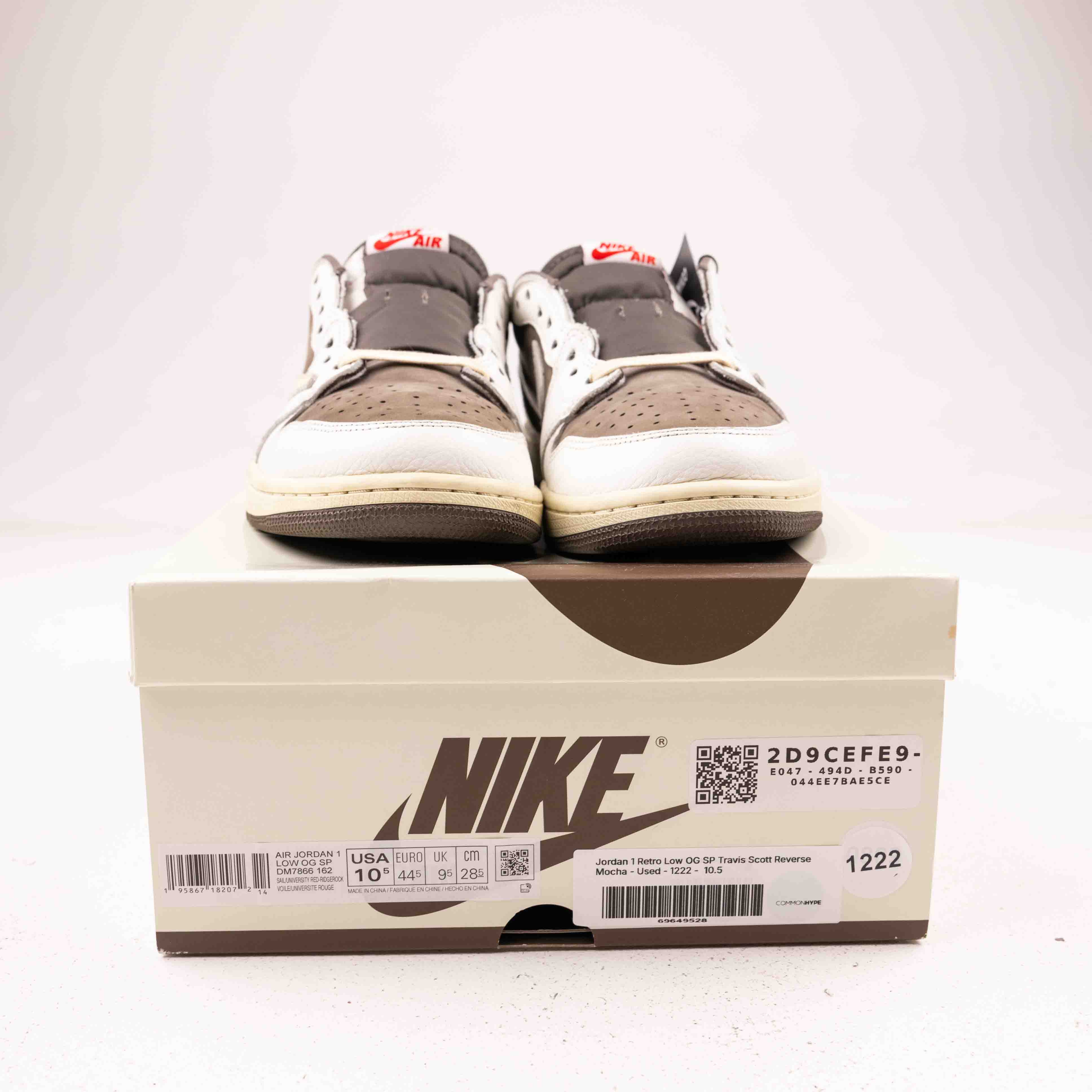 Jordan 1 Retro Low OG SP Travis Scott Reverse Mocha - Used - 1222 - Common Hype