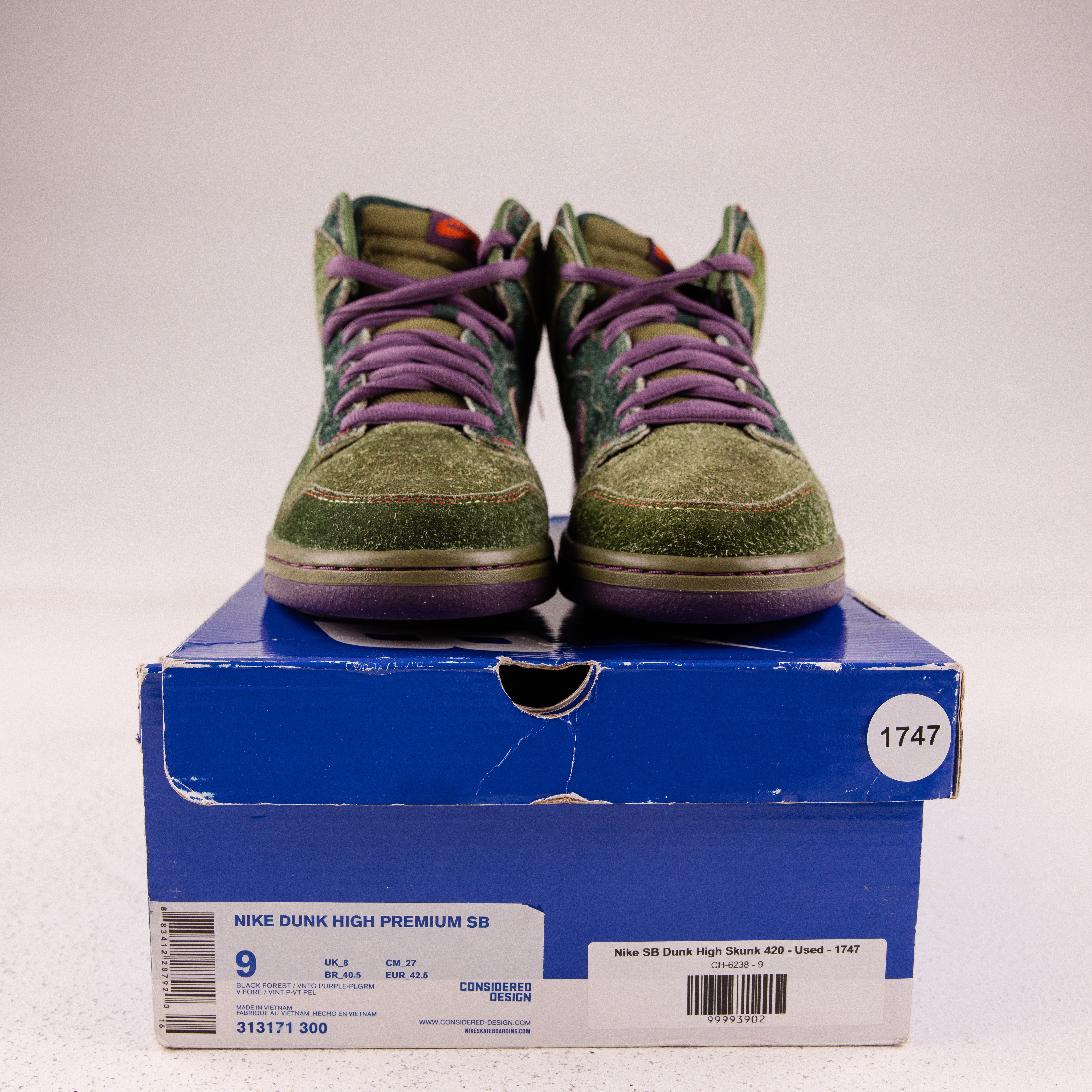 Nike SB Dunk High Skunk 420 - Used - 1747