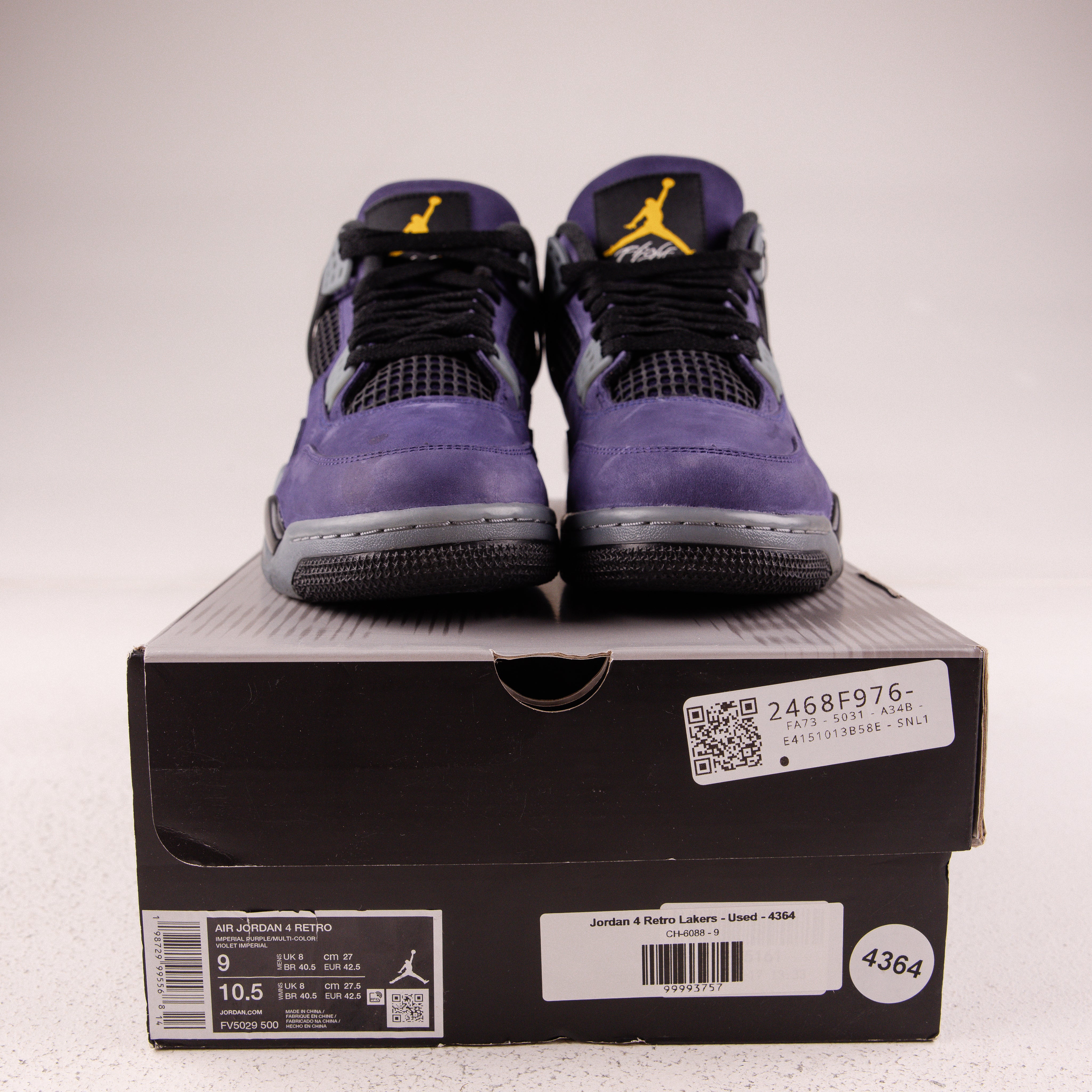 Jordan 4 Retro Lakers - Used - 4364