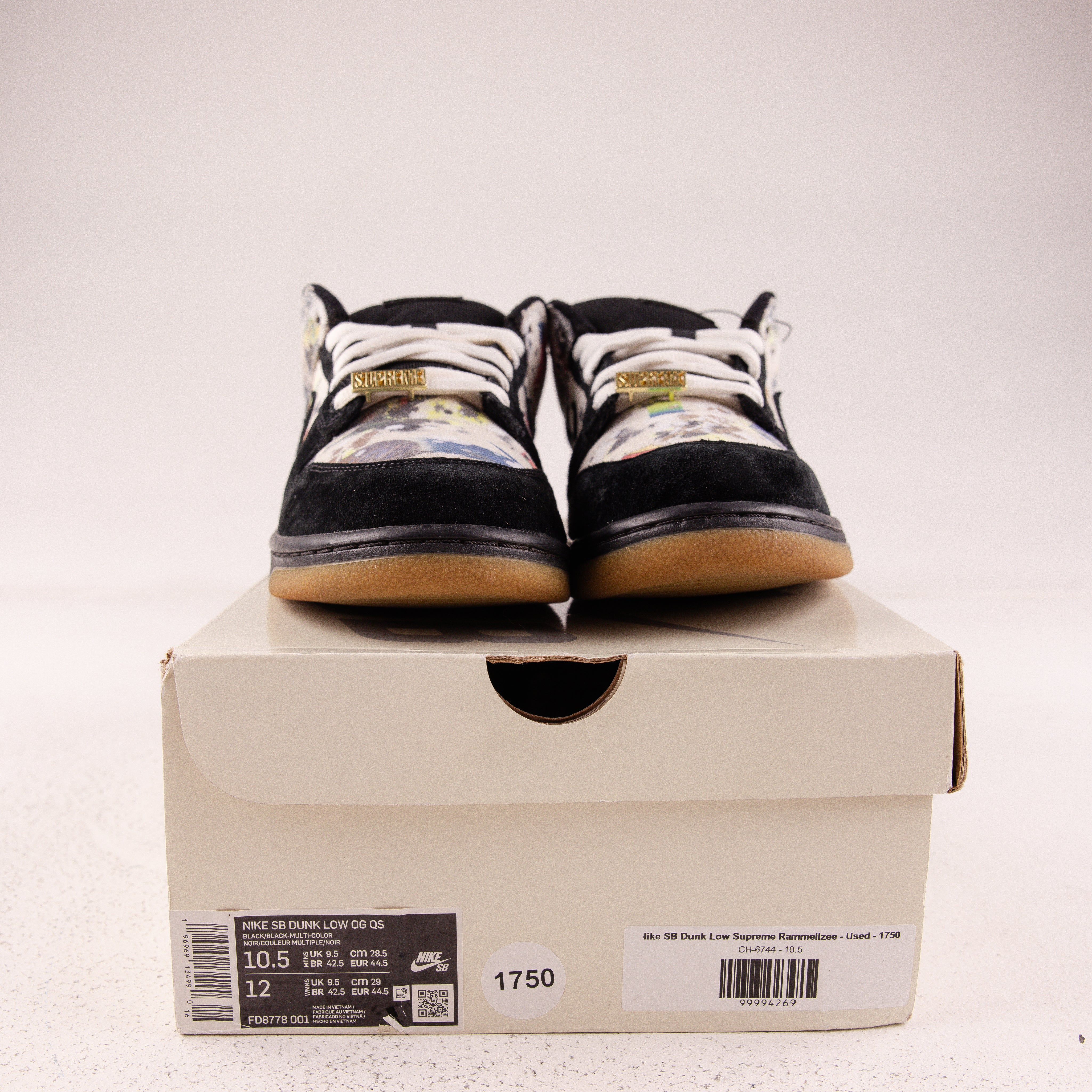 Nike SB Dunk Low Supreme Rammellzee - Used - 1750