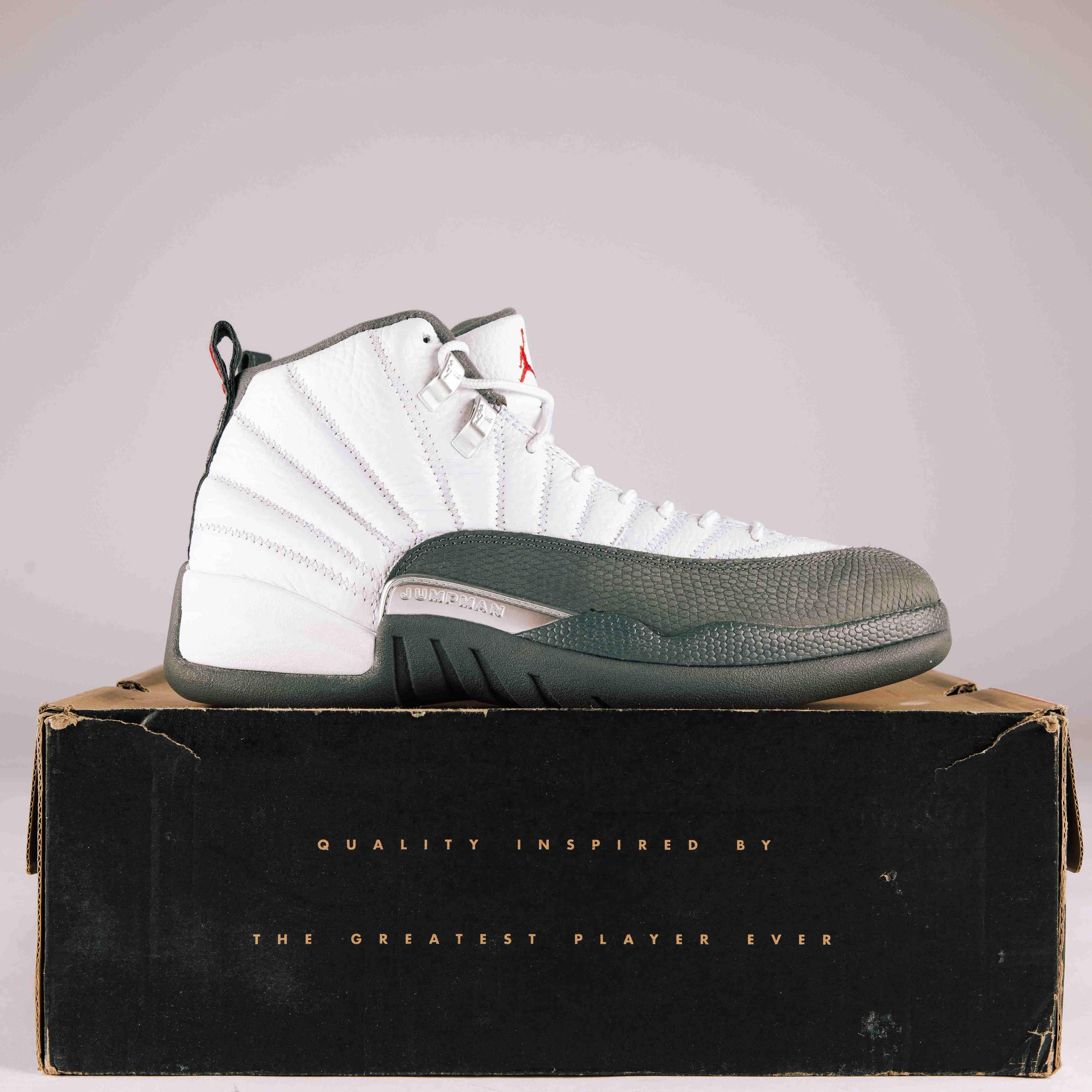 Air Jordan Retro 12 White Dark Grey - Used - 0468 - Common Hype