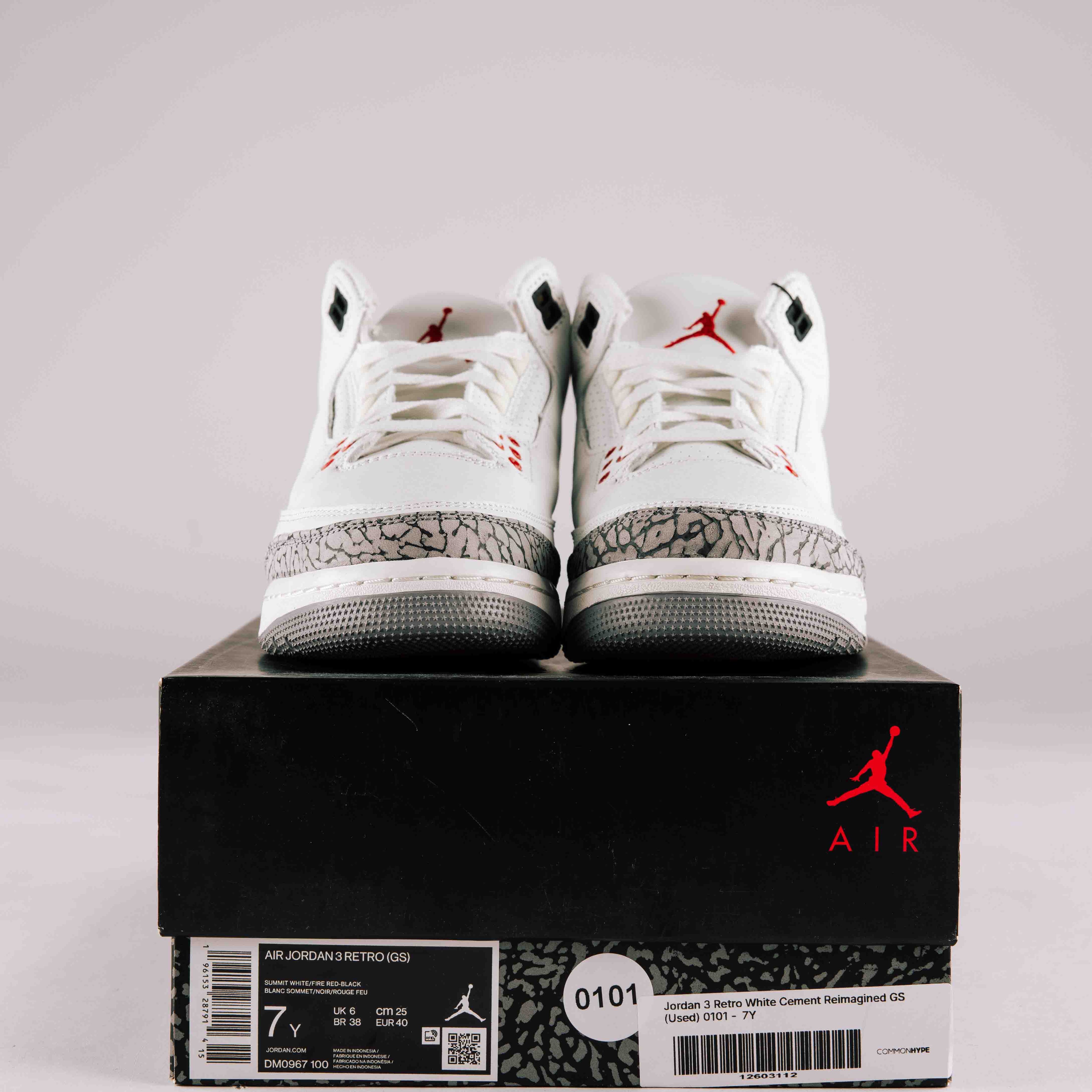 Jordan 3 Retro White Cement Reimagined GS (Used) 0101 - Common Hype