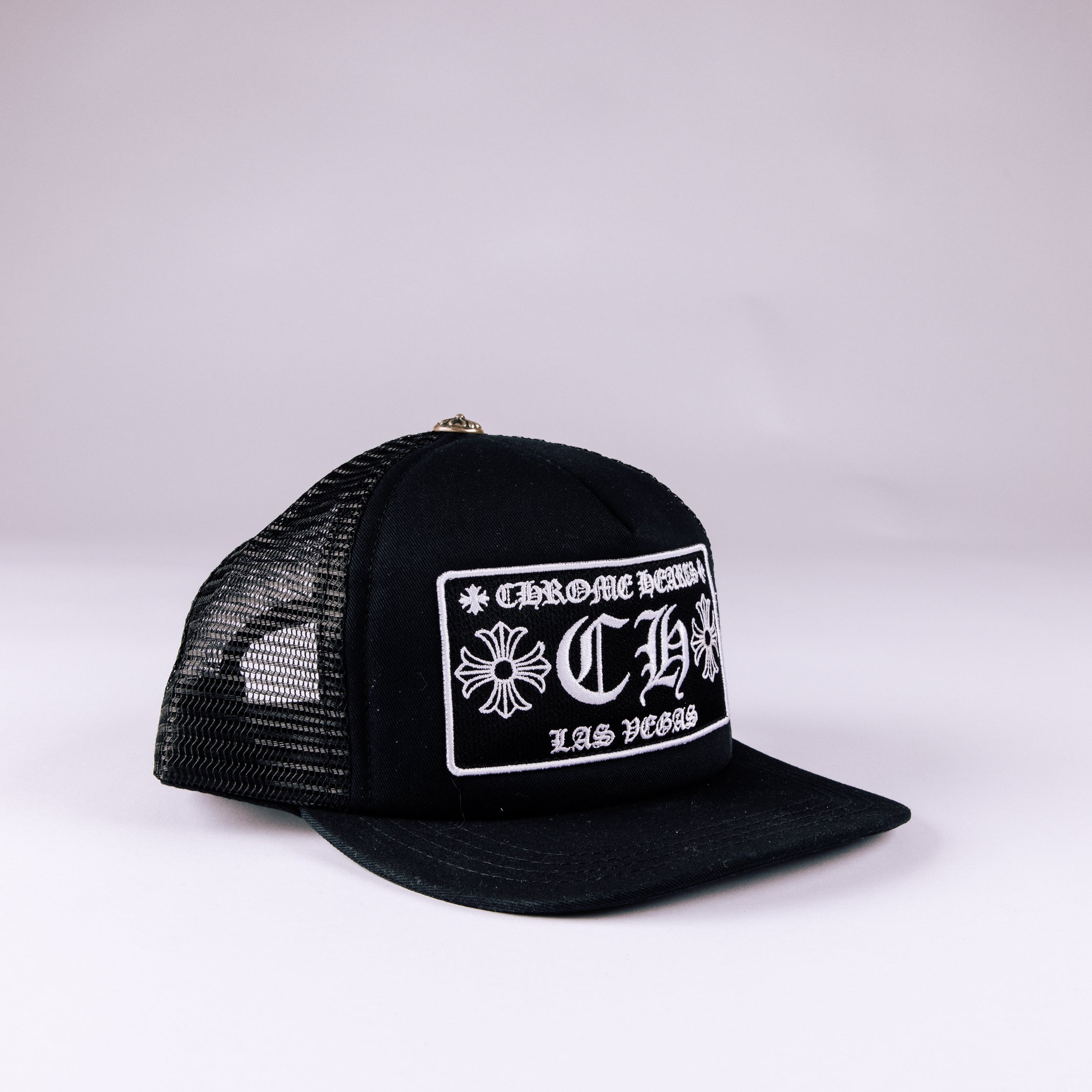 Chrome Hearts CH Las Vegas Trucker Hat Black - Common Hype