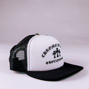 Chrome Hearts Trucker Hat White/Black King Taco - Common Hype