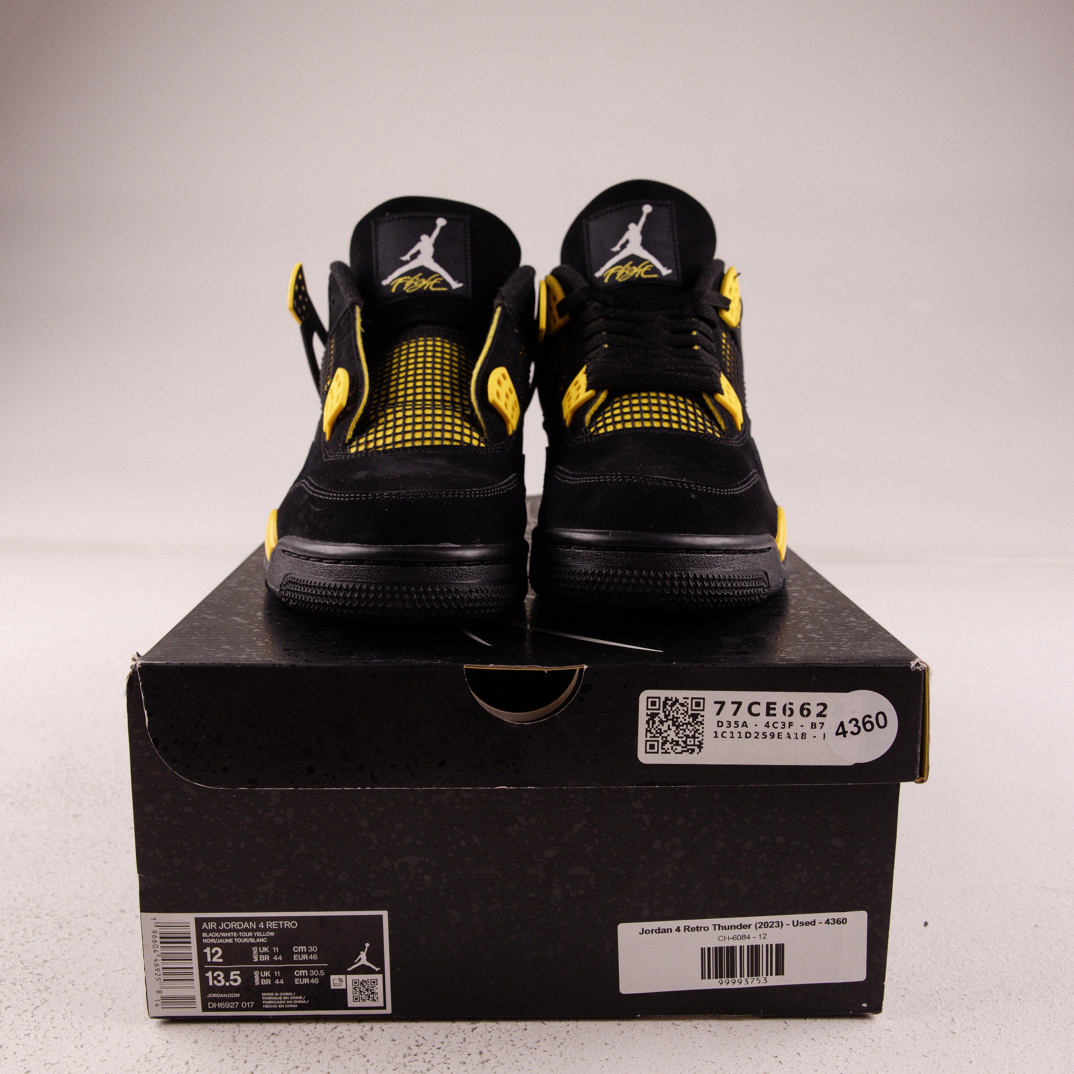 Jordan 4 Retro Thunder (2023) - Used - 4360