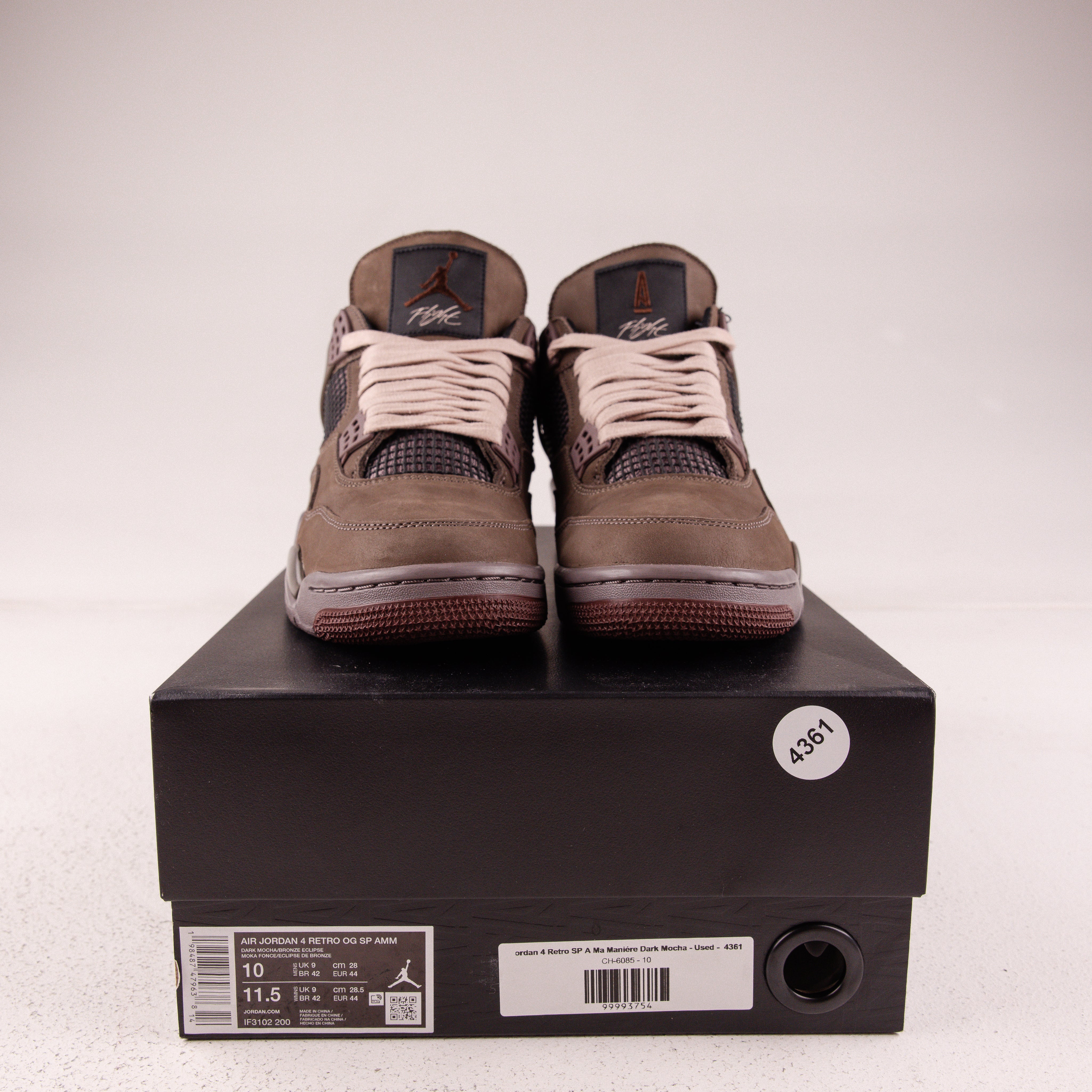Jordan 4 Retro SP A Ma Maniére Dark Mocha - Used -  4361
