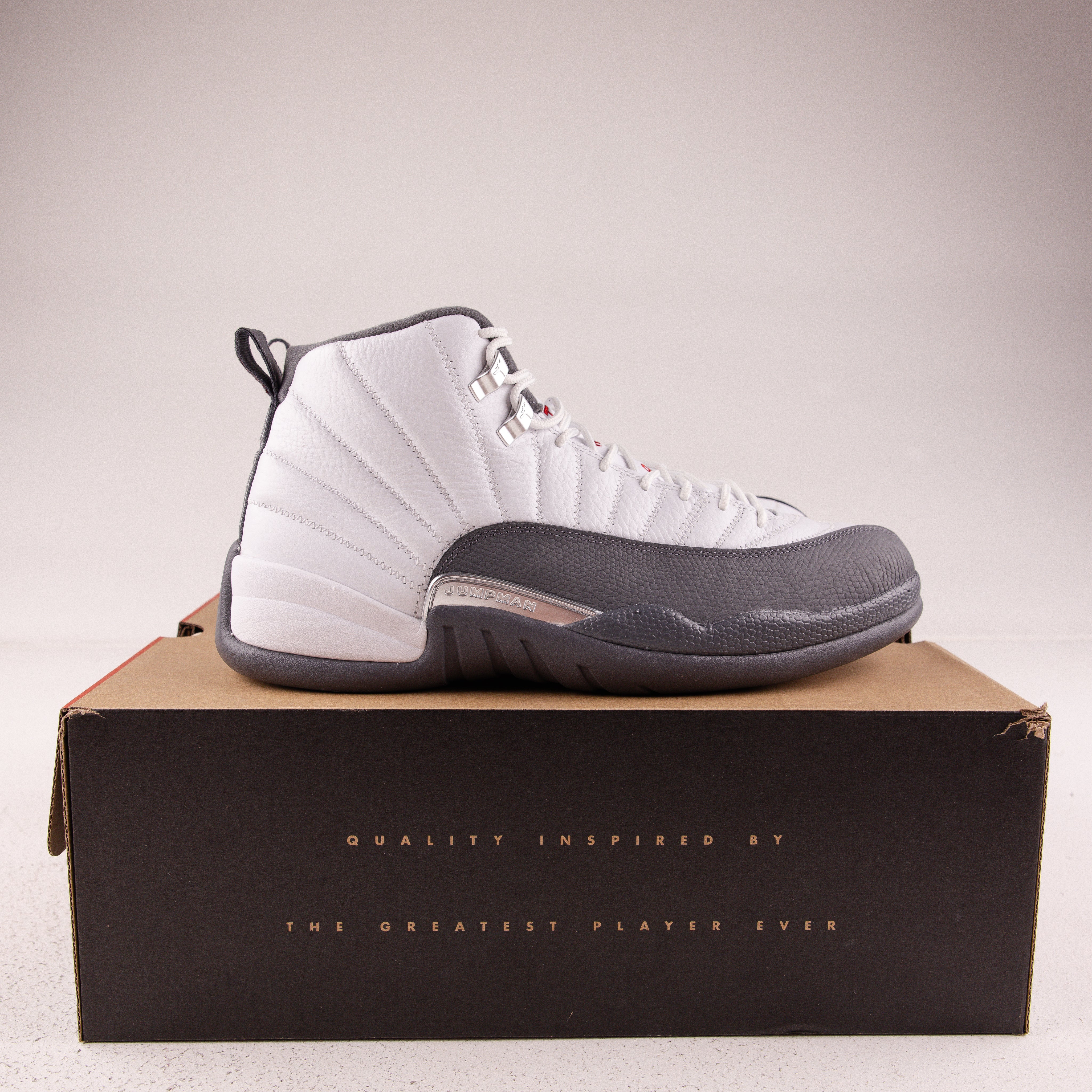 Jordan 12 Retro White Dark Grey - Used - 3730